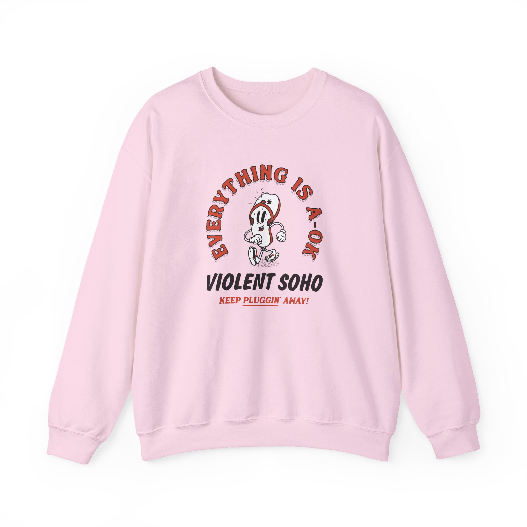 Violent Soho Keep on Pluggin Unisex Heavy Blend™ Crewneck Sweatshirt - Image 3