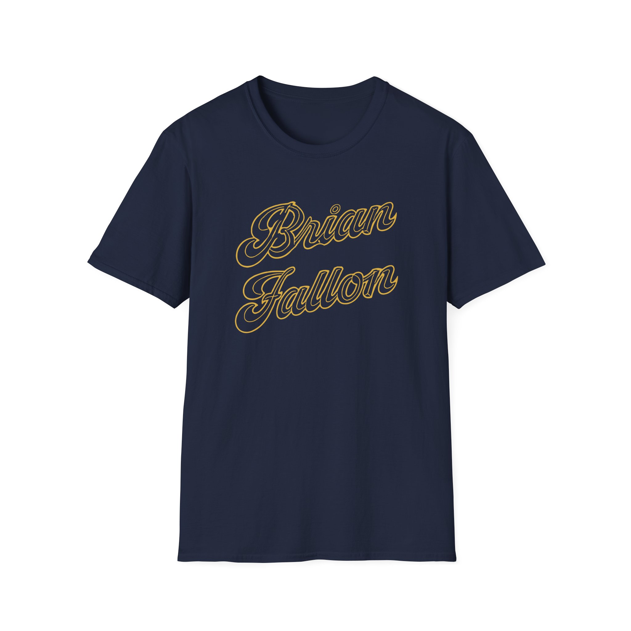 Brian Fallon Gold Text Unisex Softstyle T-Shirt - Image 5