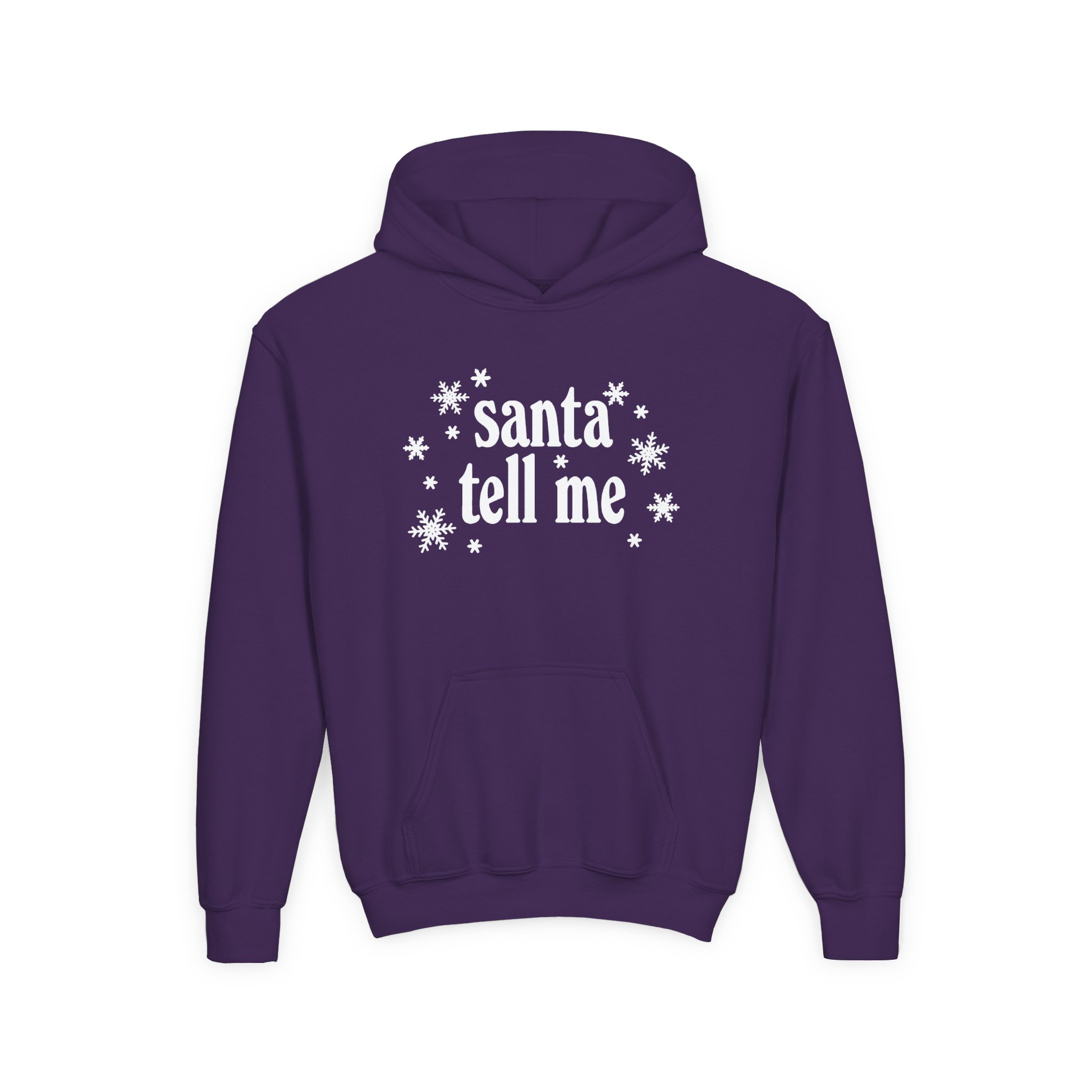 AG Santa Tell Me Youth Heavy Blend Hooded Sweatshirt - Image 13