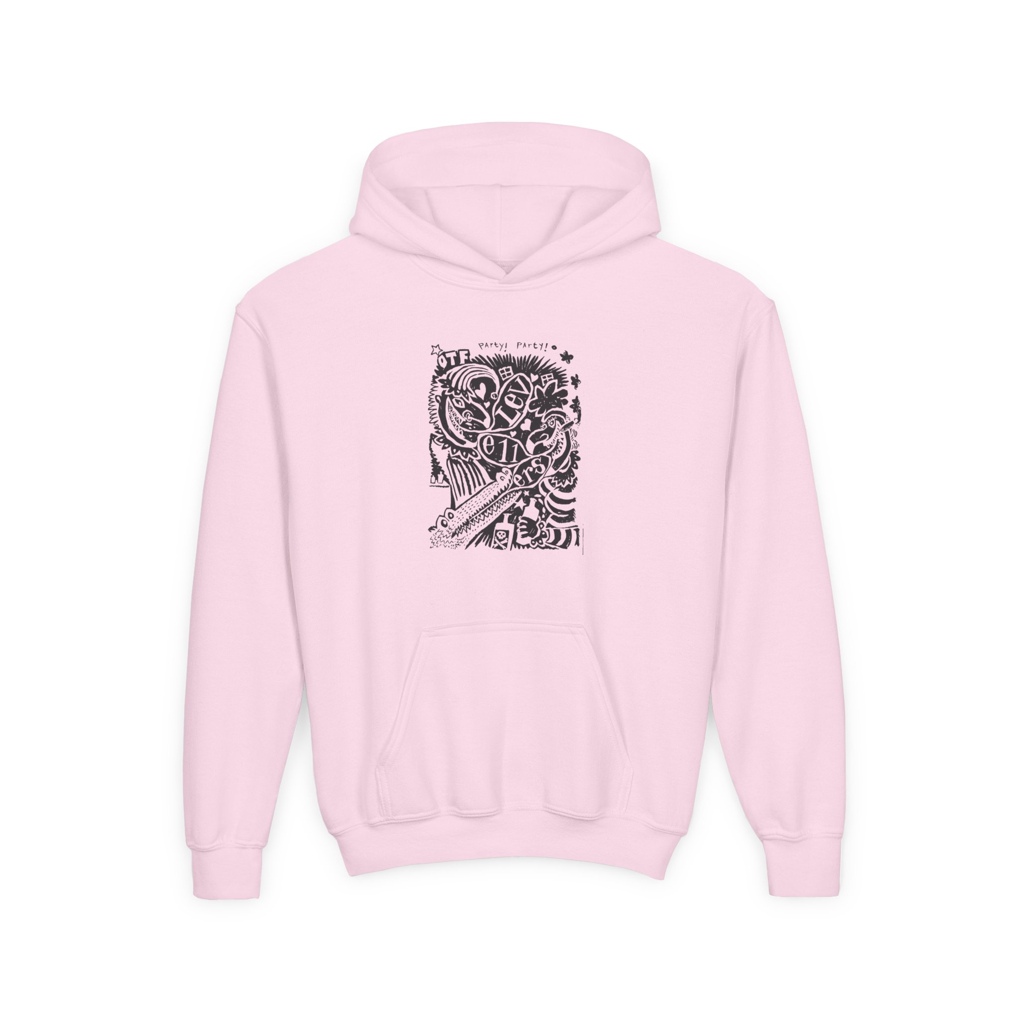 Levellers Party Party Youth Heavy Blend Hooded Sweatshirt - Image 9