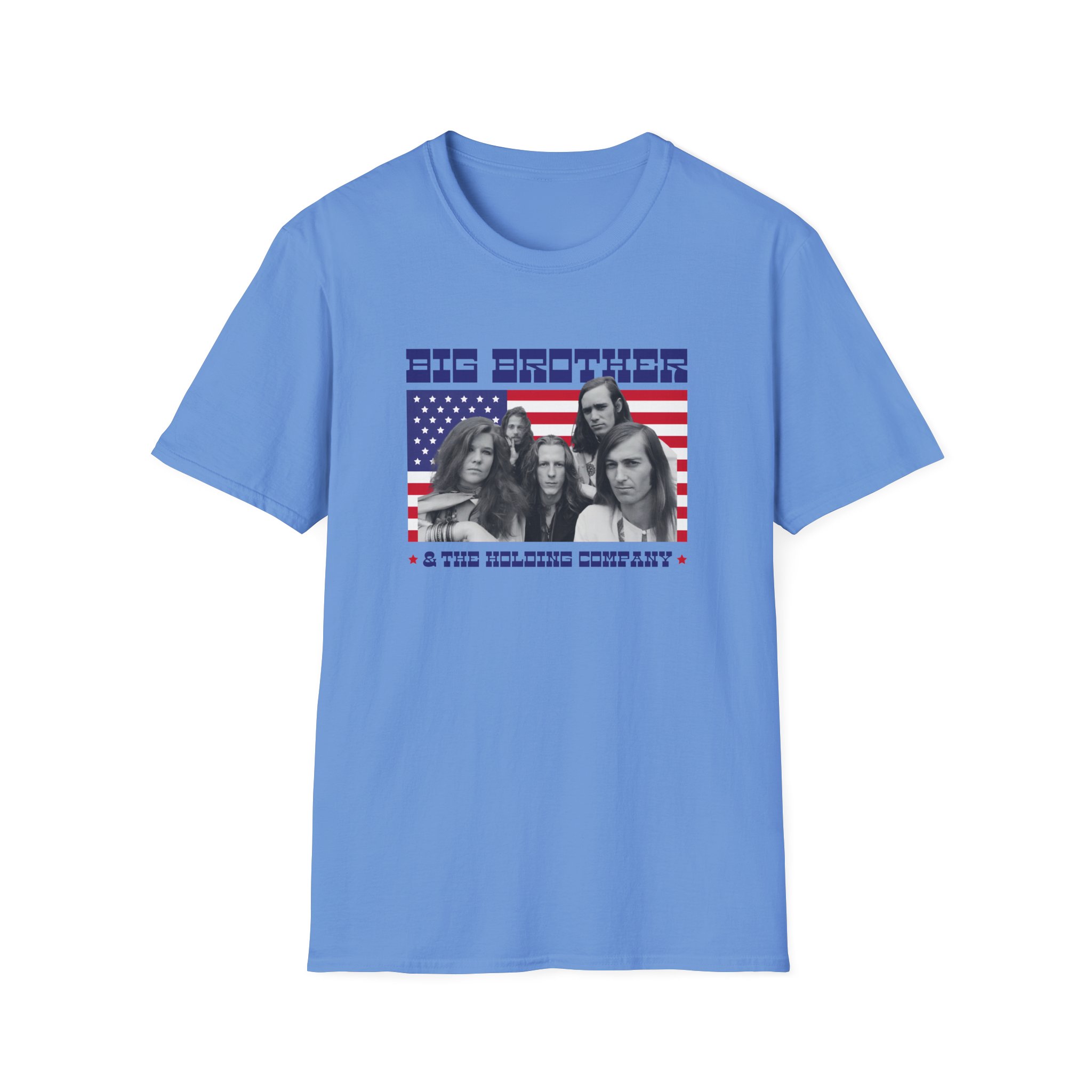 Janis Joplin Big Brother & the Holding Company Unisex Softstyle T-Shirt - Image 25