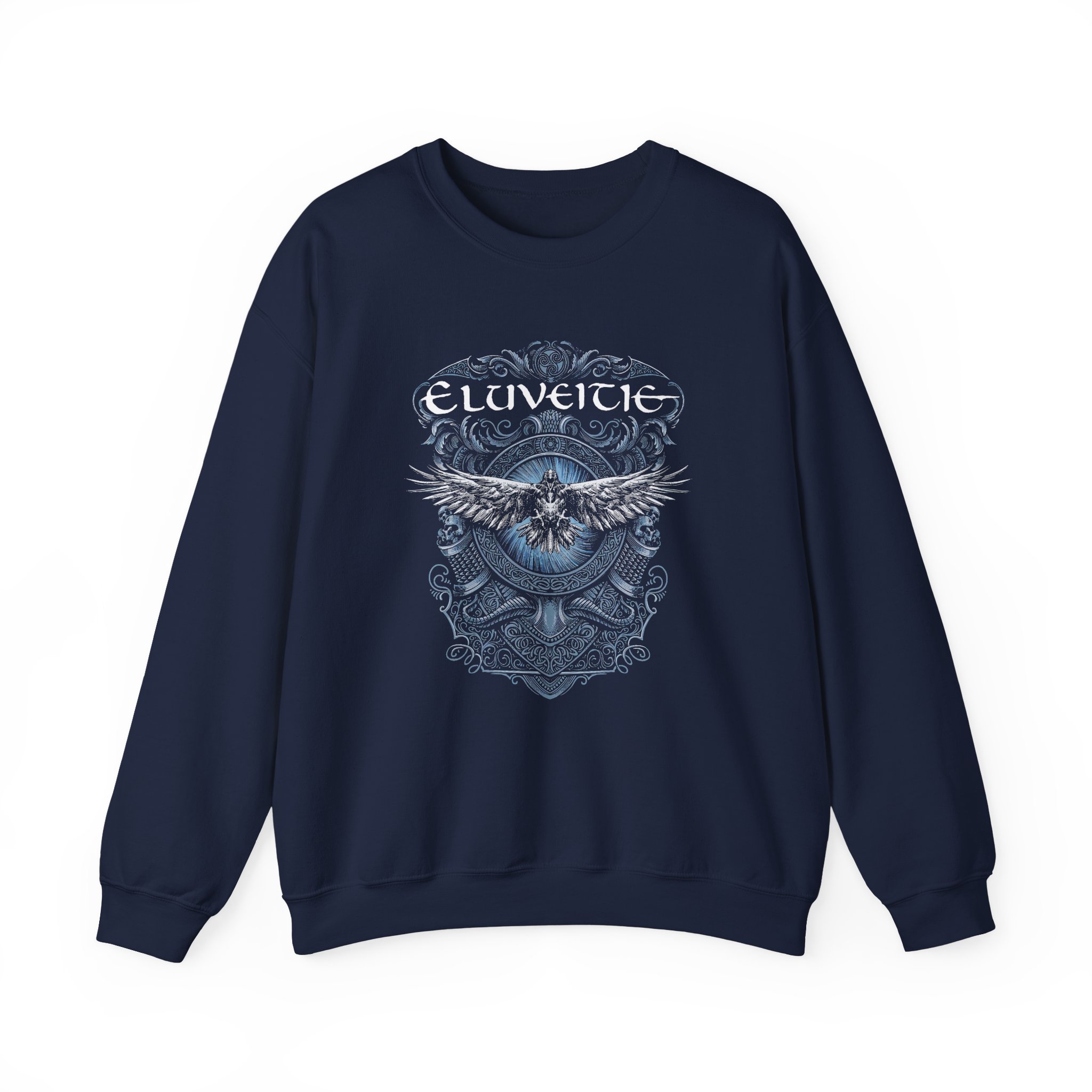 Eluveitie Dark Raven Unisex Heavy Blend™ Crewneck Sweatshirt - Image 5