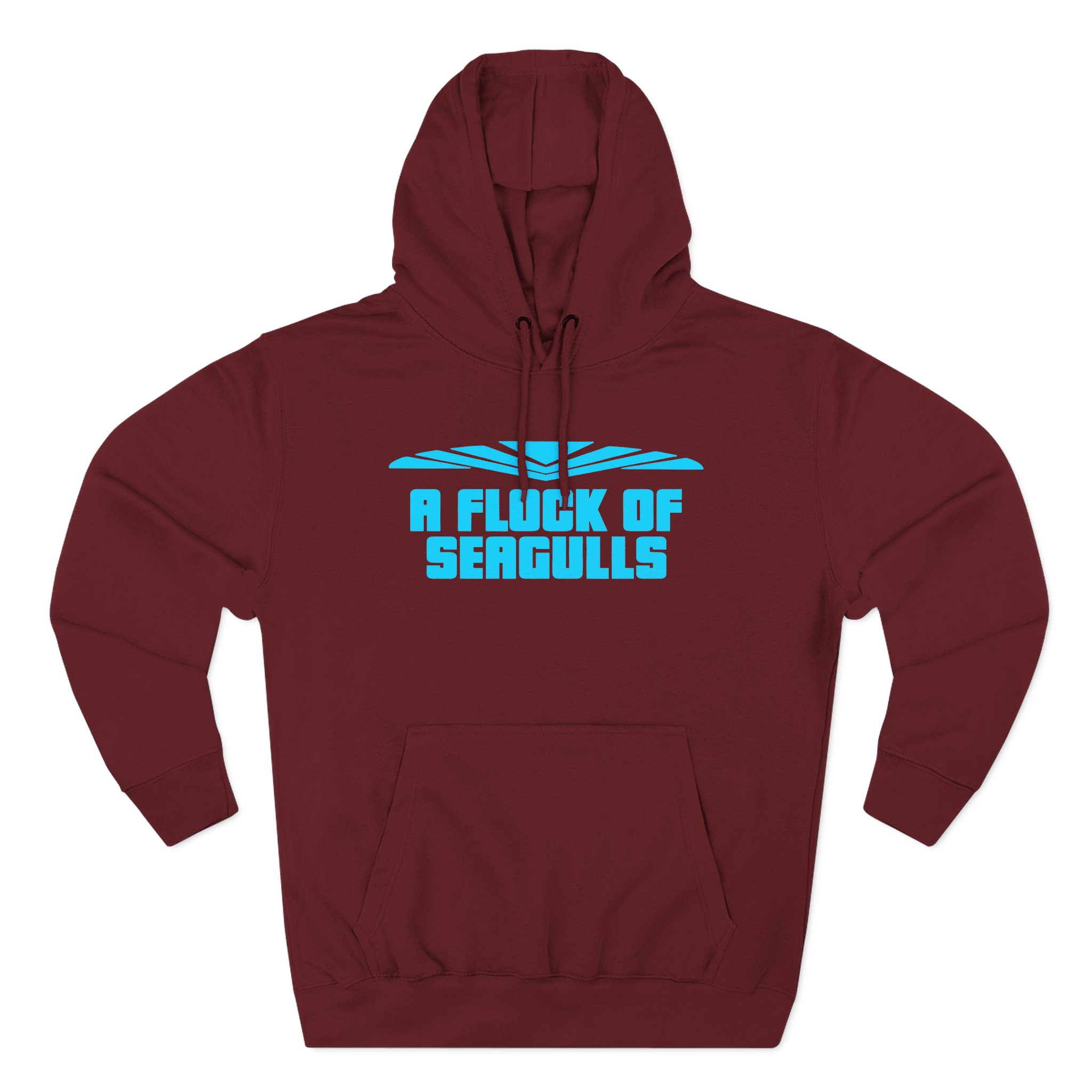 A Flock of Seagulls Logo Three-Panel Fleece Hoodie - Image 9
