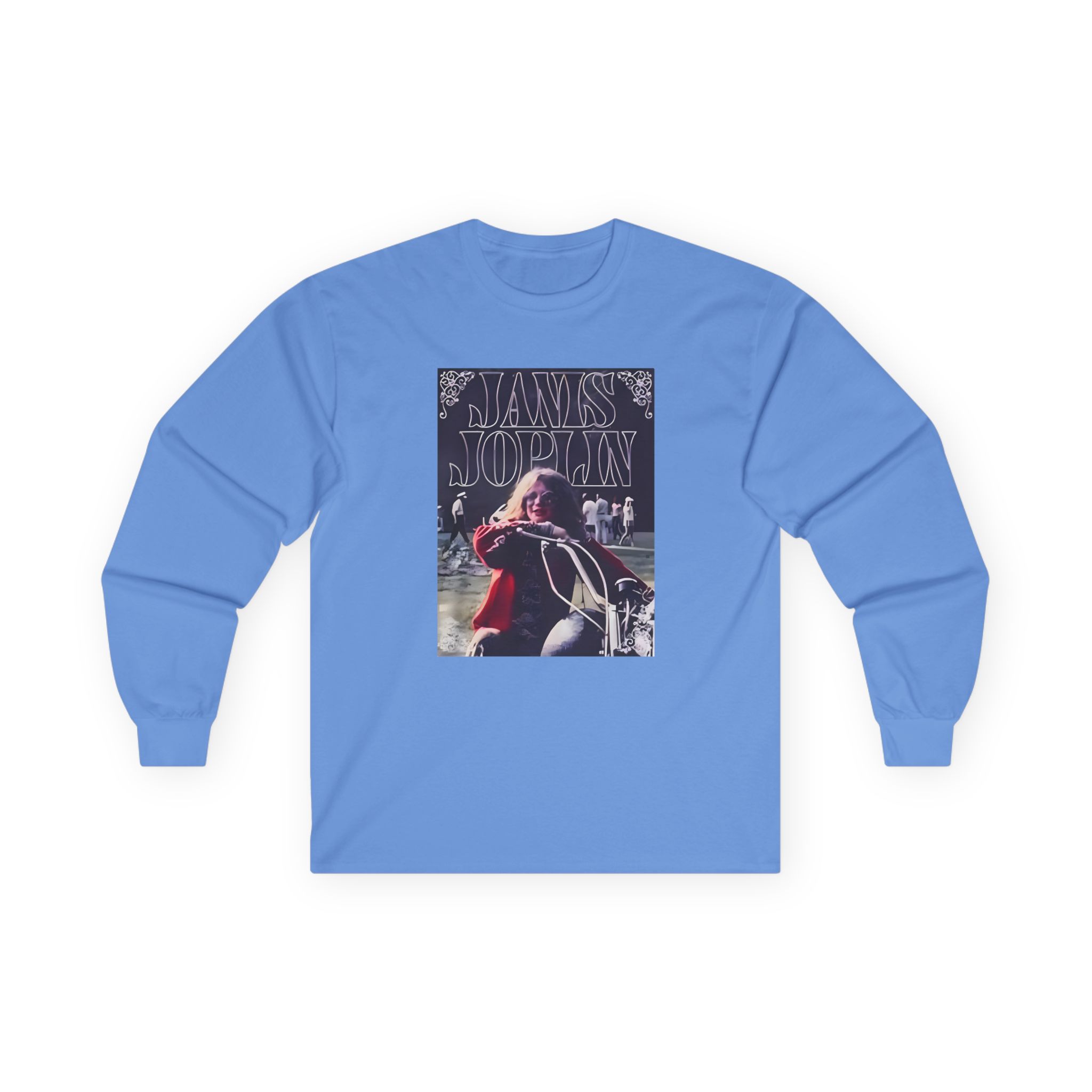 Janis Joplin Greatest Hits Motorcycle Cover Unisex Ultra Cotton Long Sleeve Tee - Image 9
