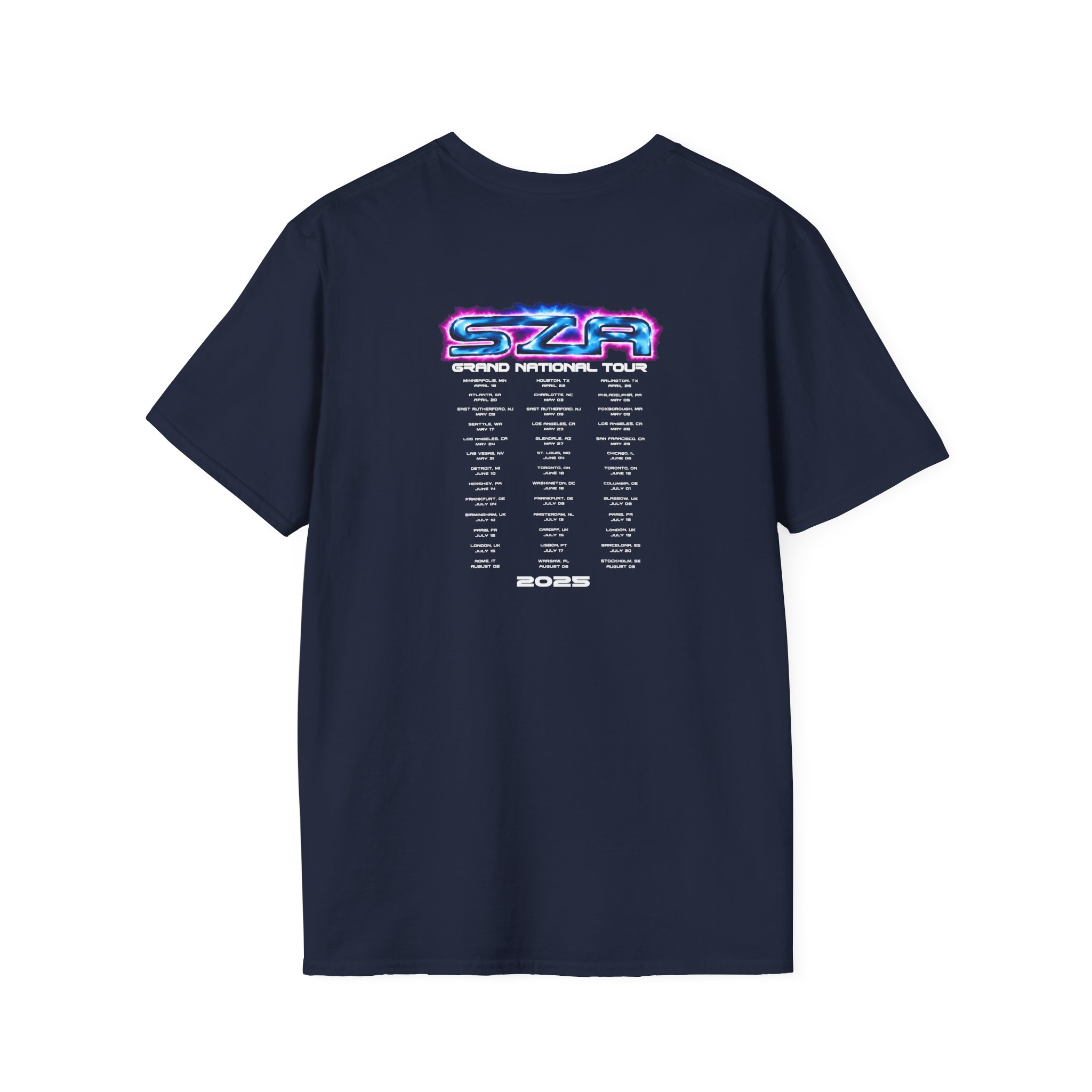 Sza Sos Butterfly Grand National Tour Unisex Softstyle T-Shirt - Image 18