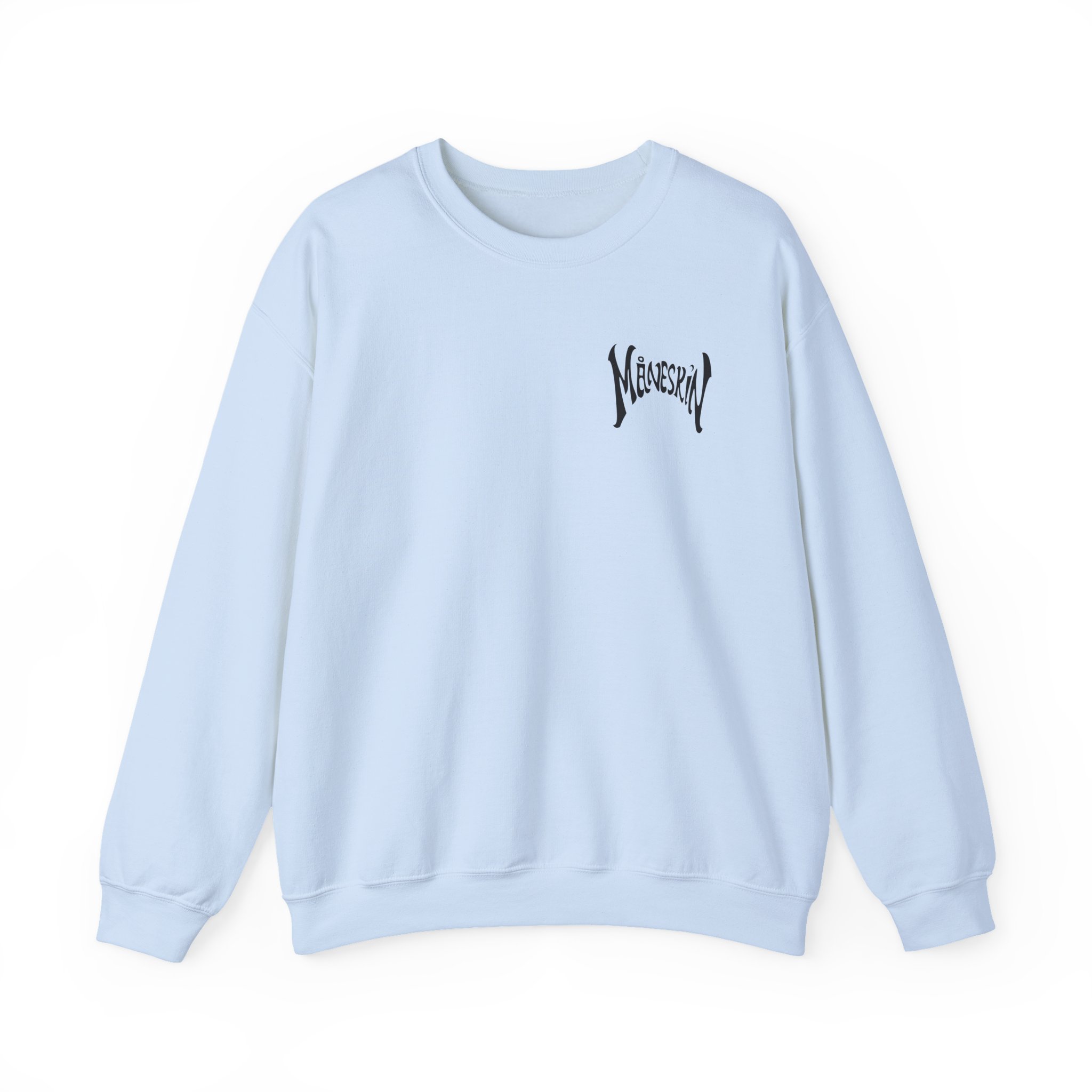 Maneskin Pocket Logo & Zitti e Buoni Circle Unisex Heavy Blend™ Crewneck Sweatshirt - Image 11