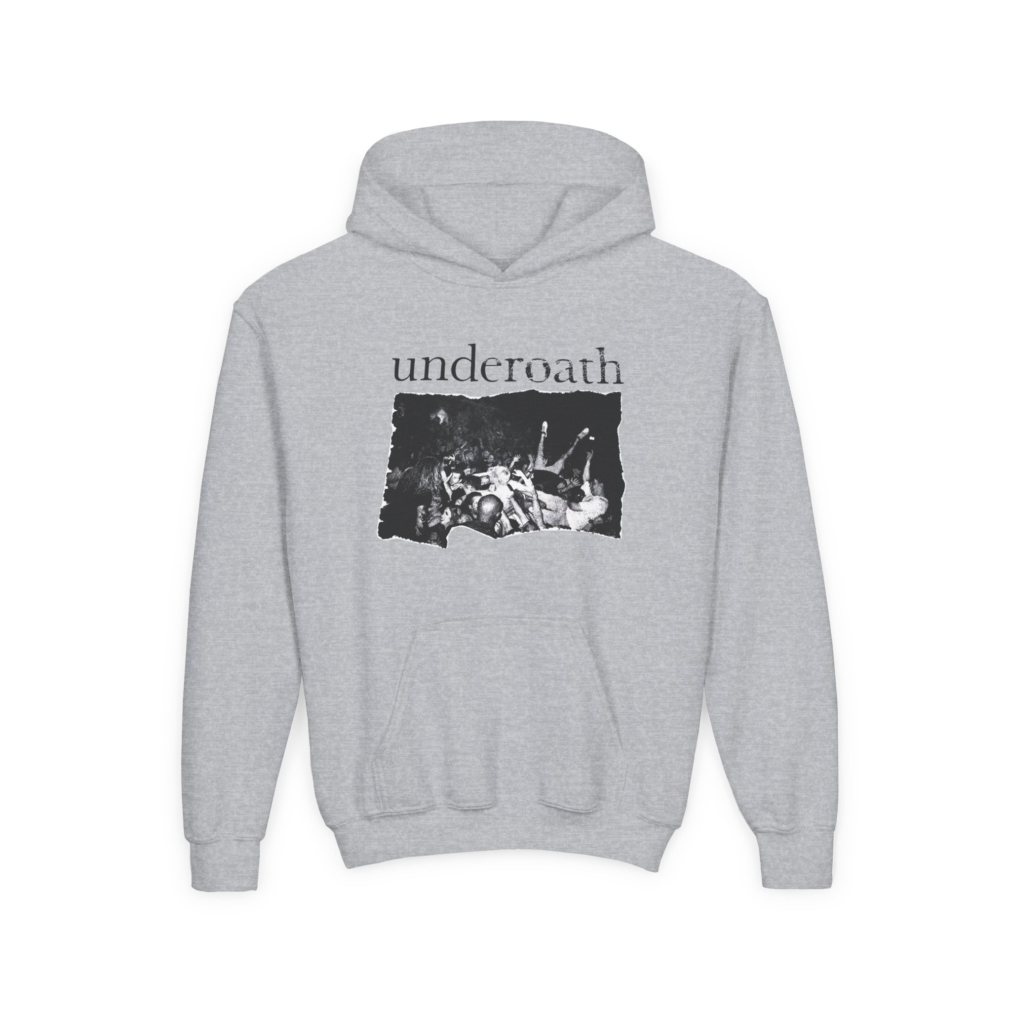 Underoath Generation TOCS Photo Tie Dye Youth Heavy Blend Hooded Sweatshirt - Image 3