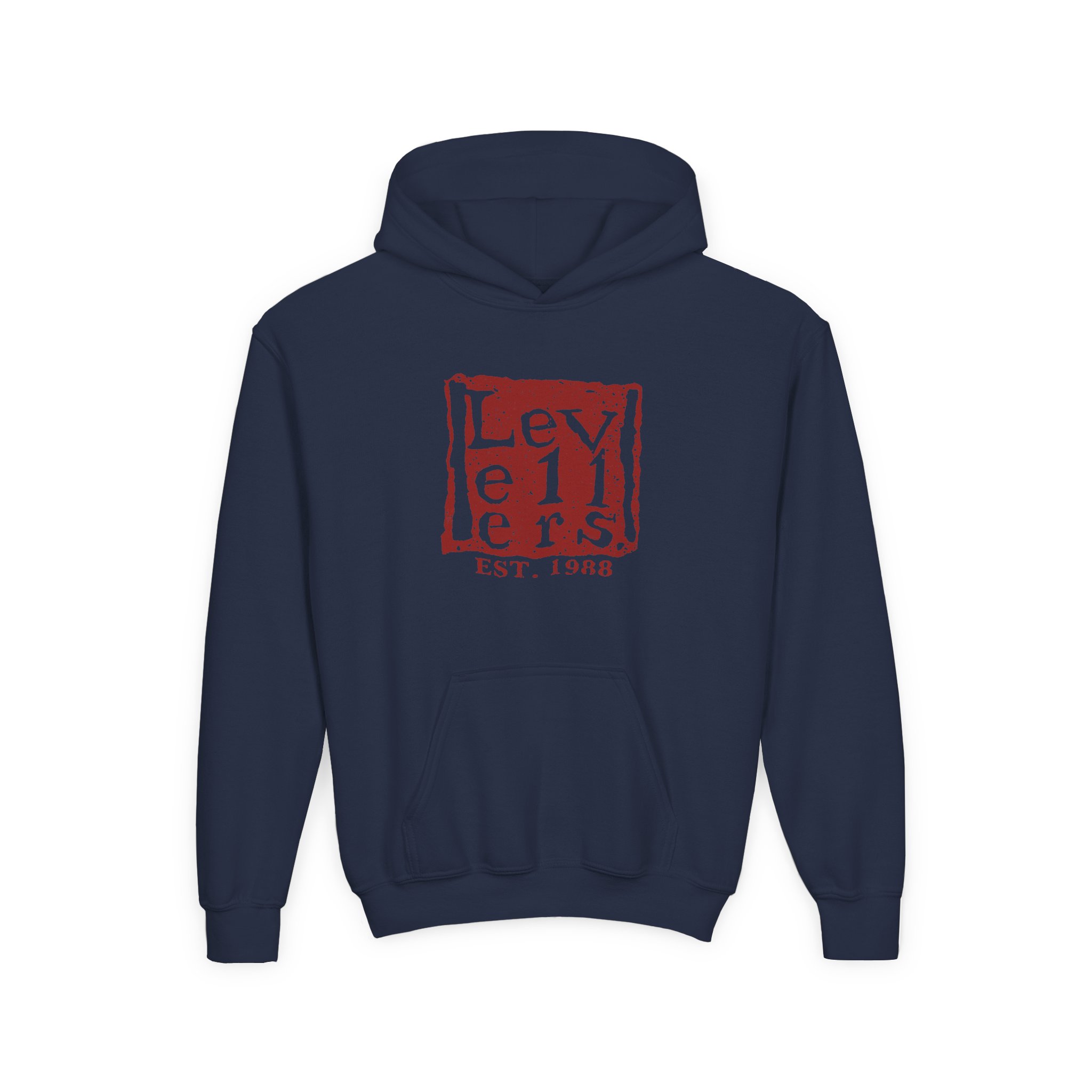 Levellers Logo Youth Heavy Blend Hooded Sweatshirt - Image 7