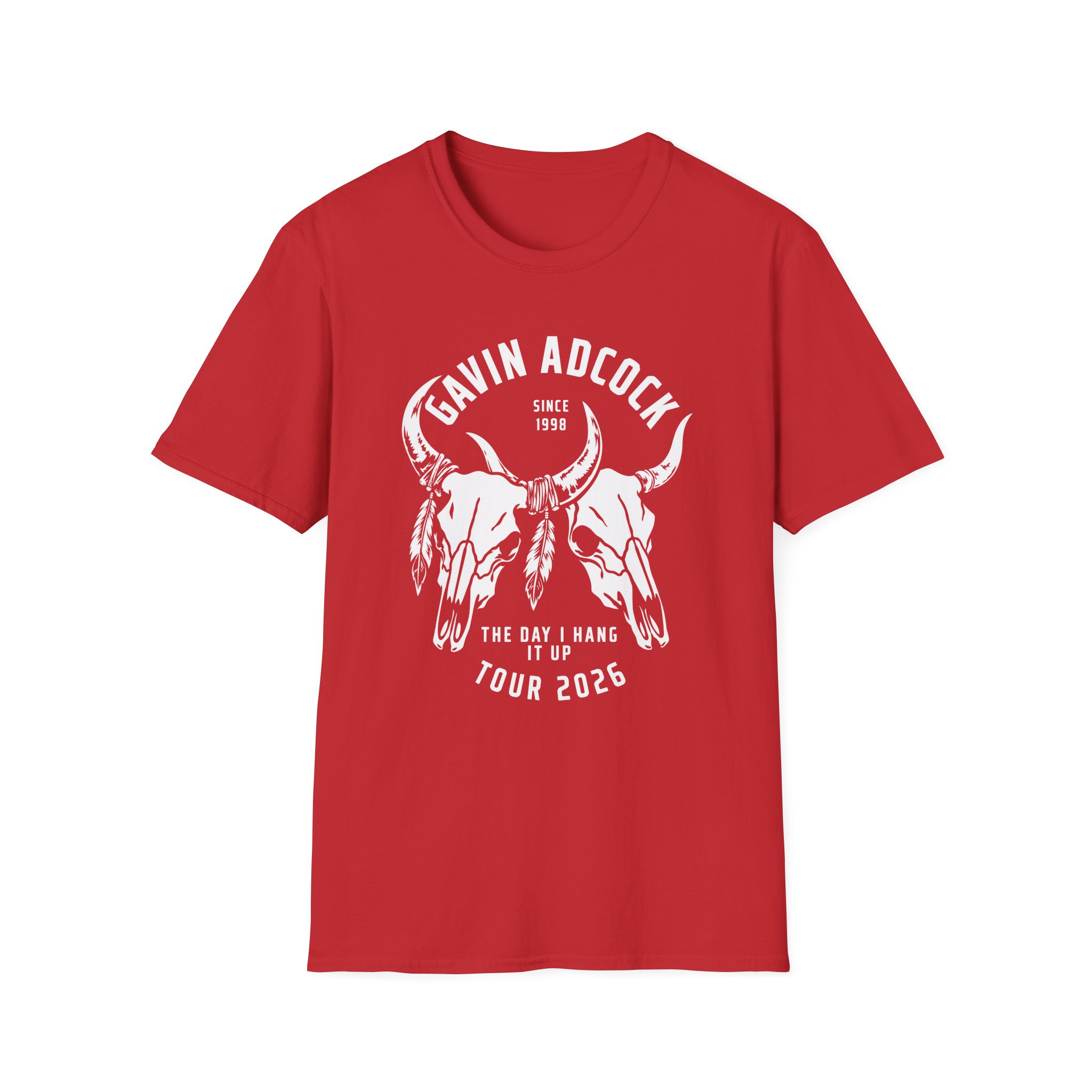 Gavin Adcock Steerhead Unisex Softstyle T-Shirt - Image 23