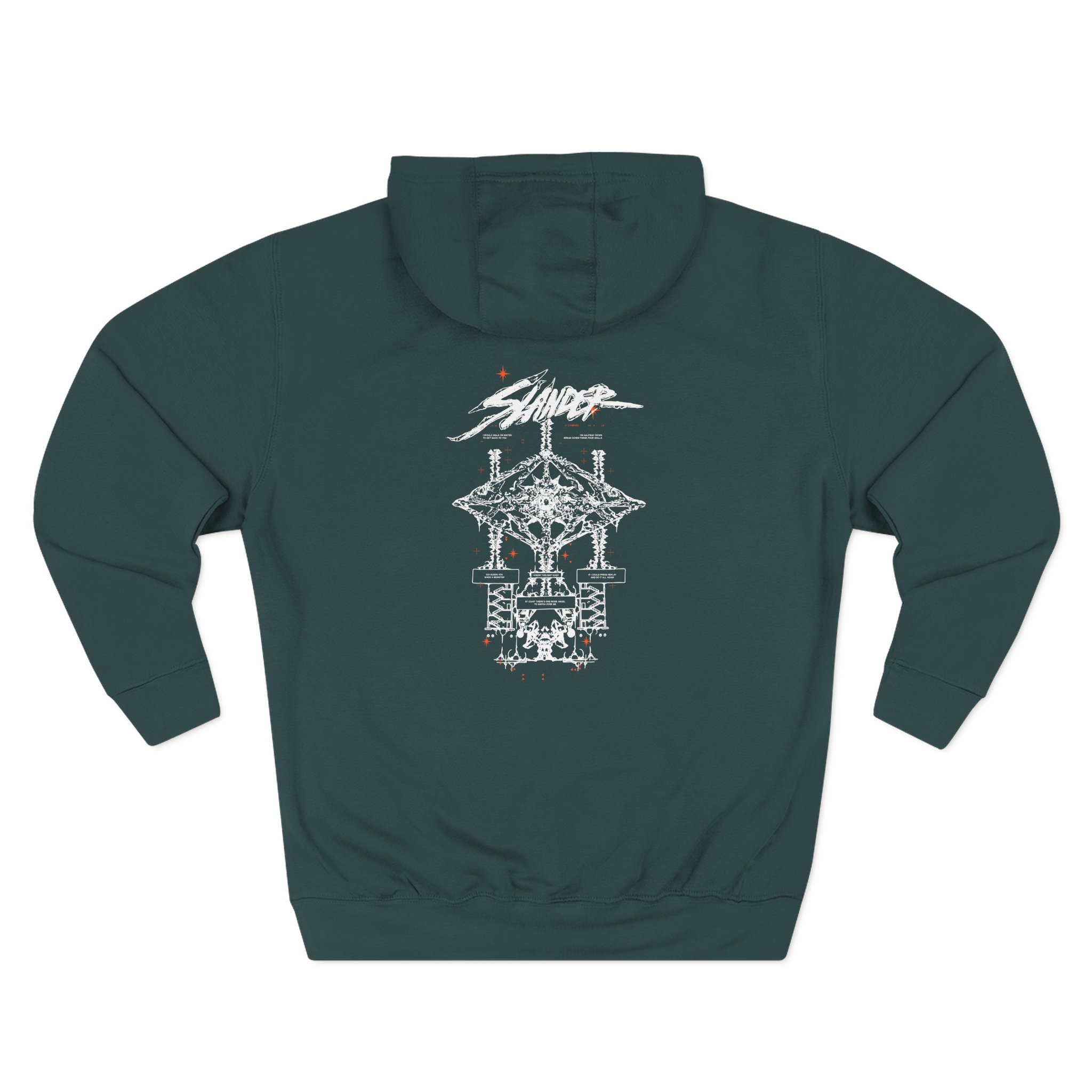 Slander Gud Vibrations Graffiti Three-Panel Fleece Hoodie - Image 6