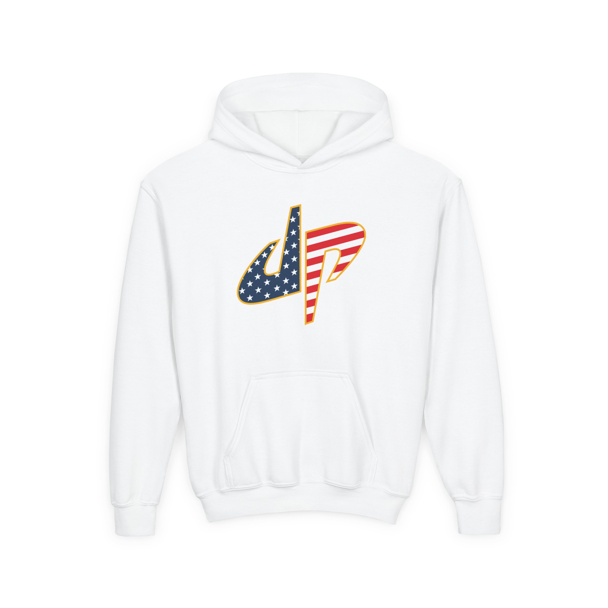 Dude Perfect Stars & Stripes Youth Heavy Blend Hooded Sweatshirt - Image 3