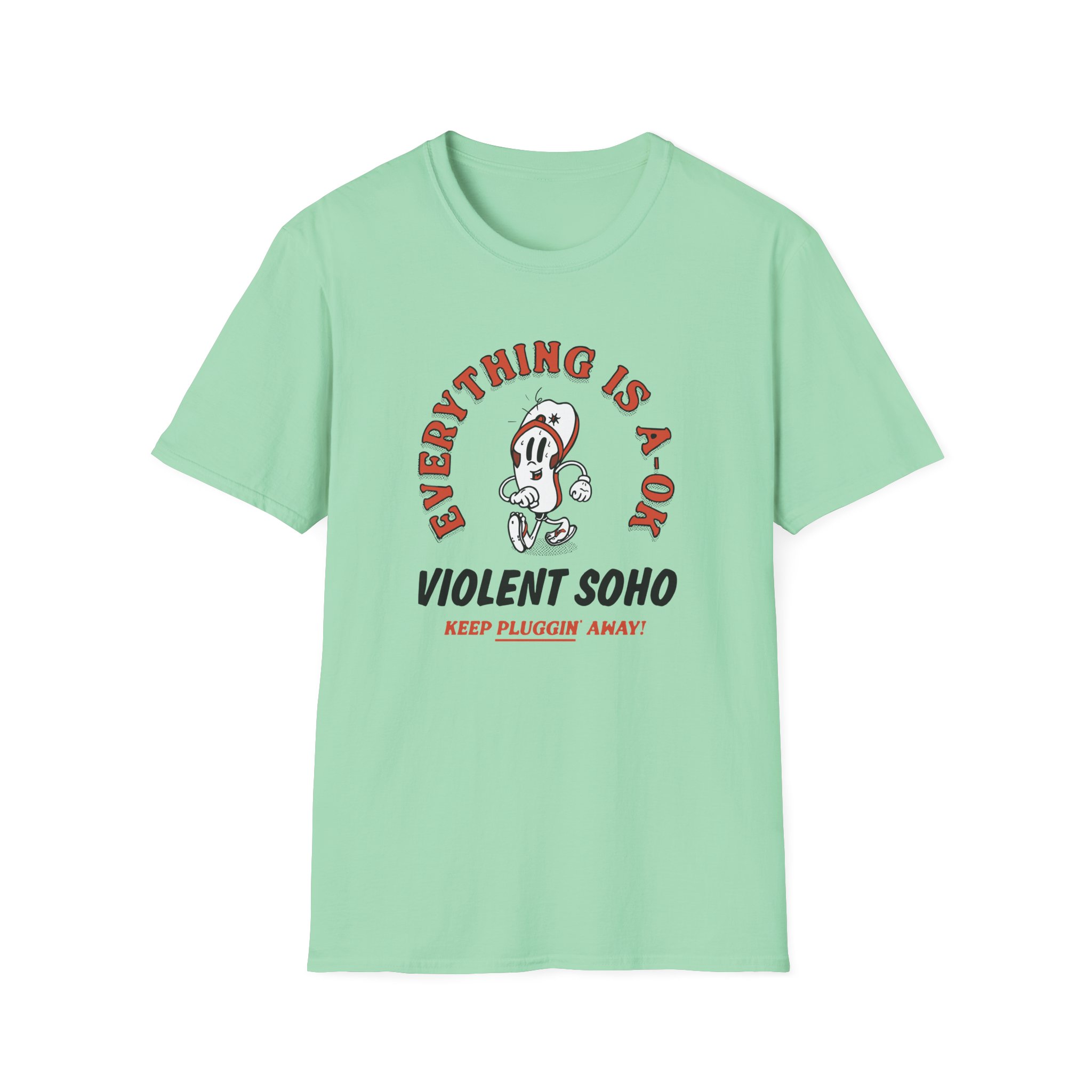 Violent Soho Keep on Pluggin Unisex Softstyle T-Shirt - Image 15