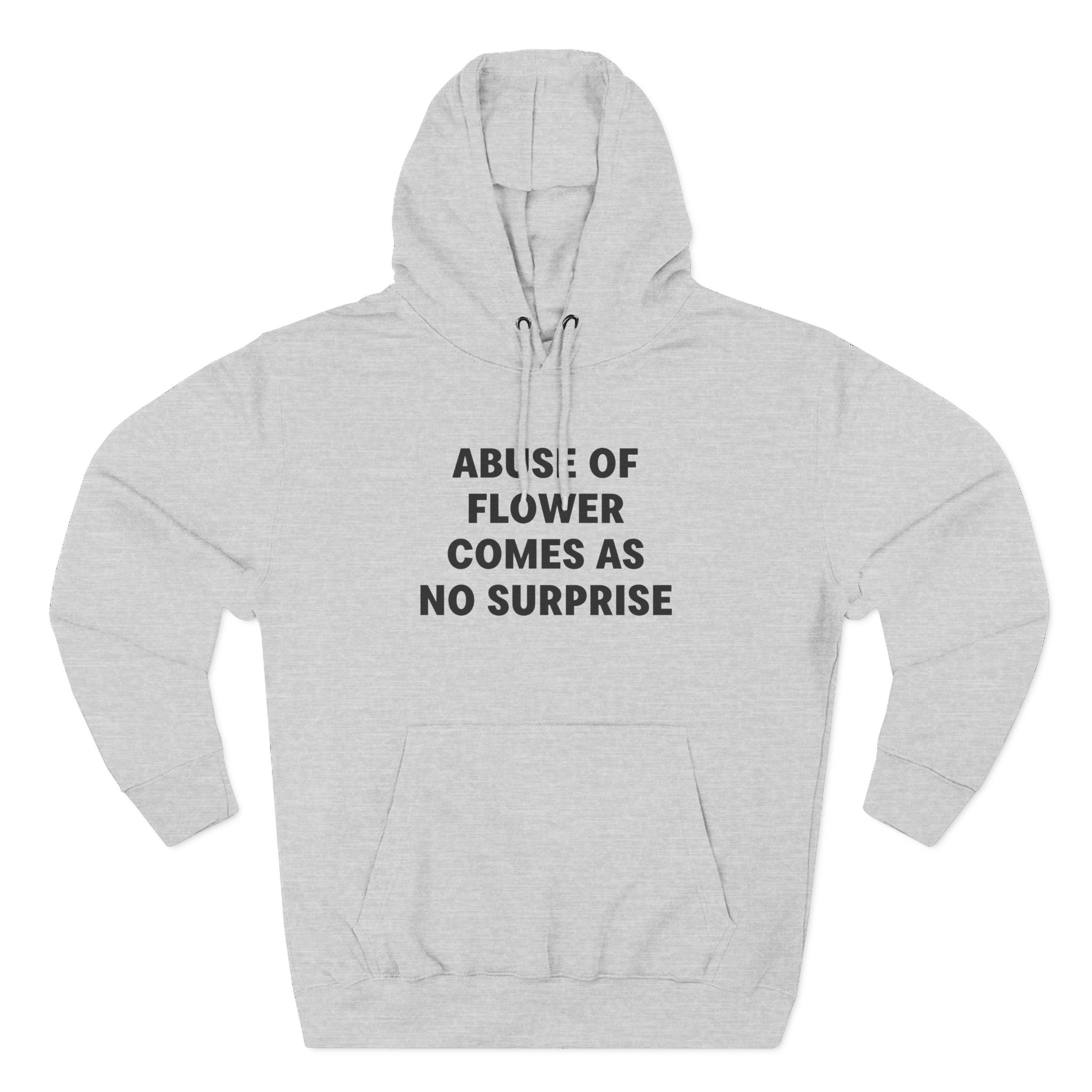 Jenny Holzer Abuse of Flower Comes as No Surprise Three-Panel Fleece Hoodie - Image 3