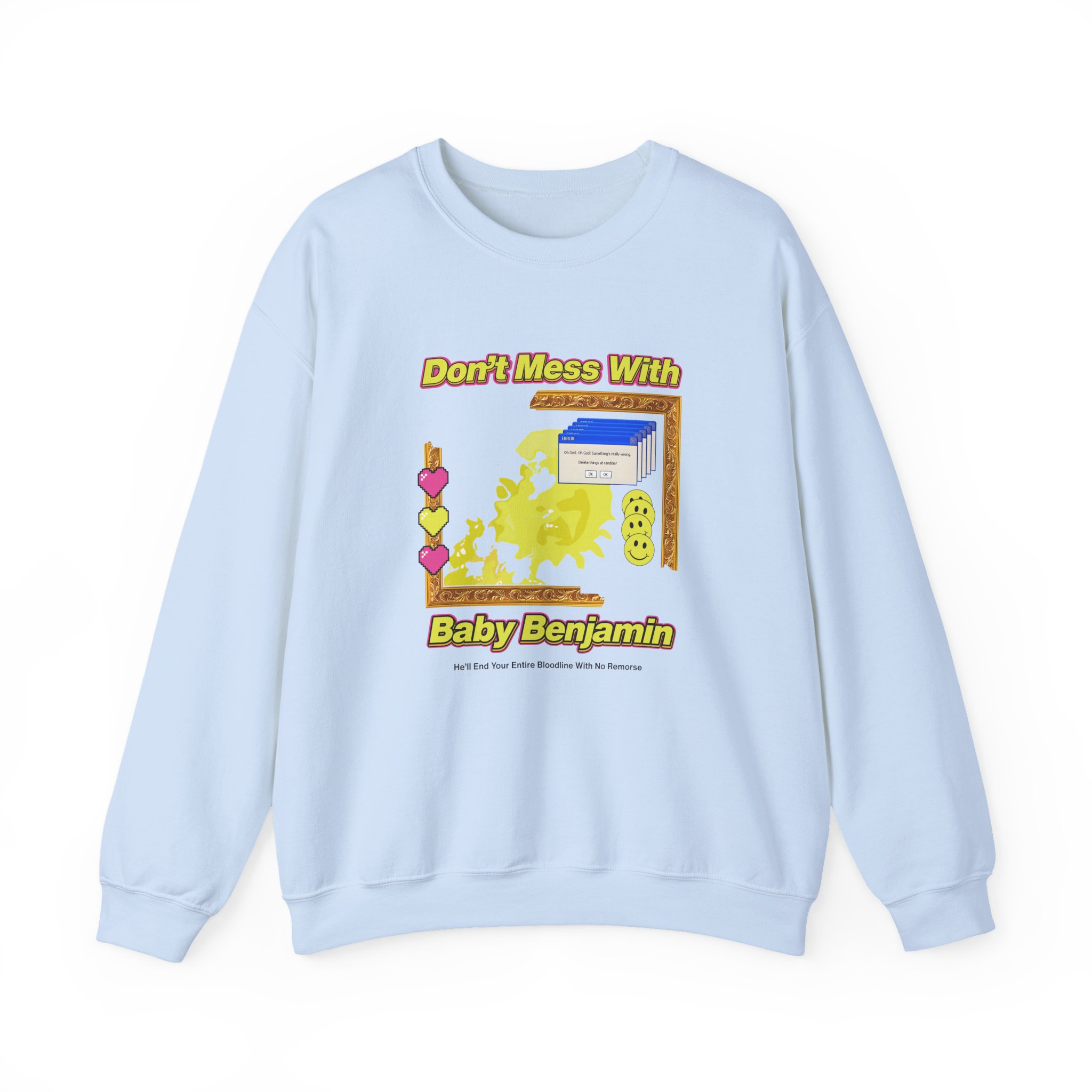 Garrett Watts Don't Mess With Baby Benjamin Unisex Heavy Blend™ Crewneck Sweatshirt - Image 11