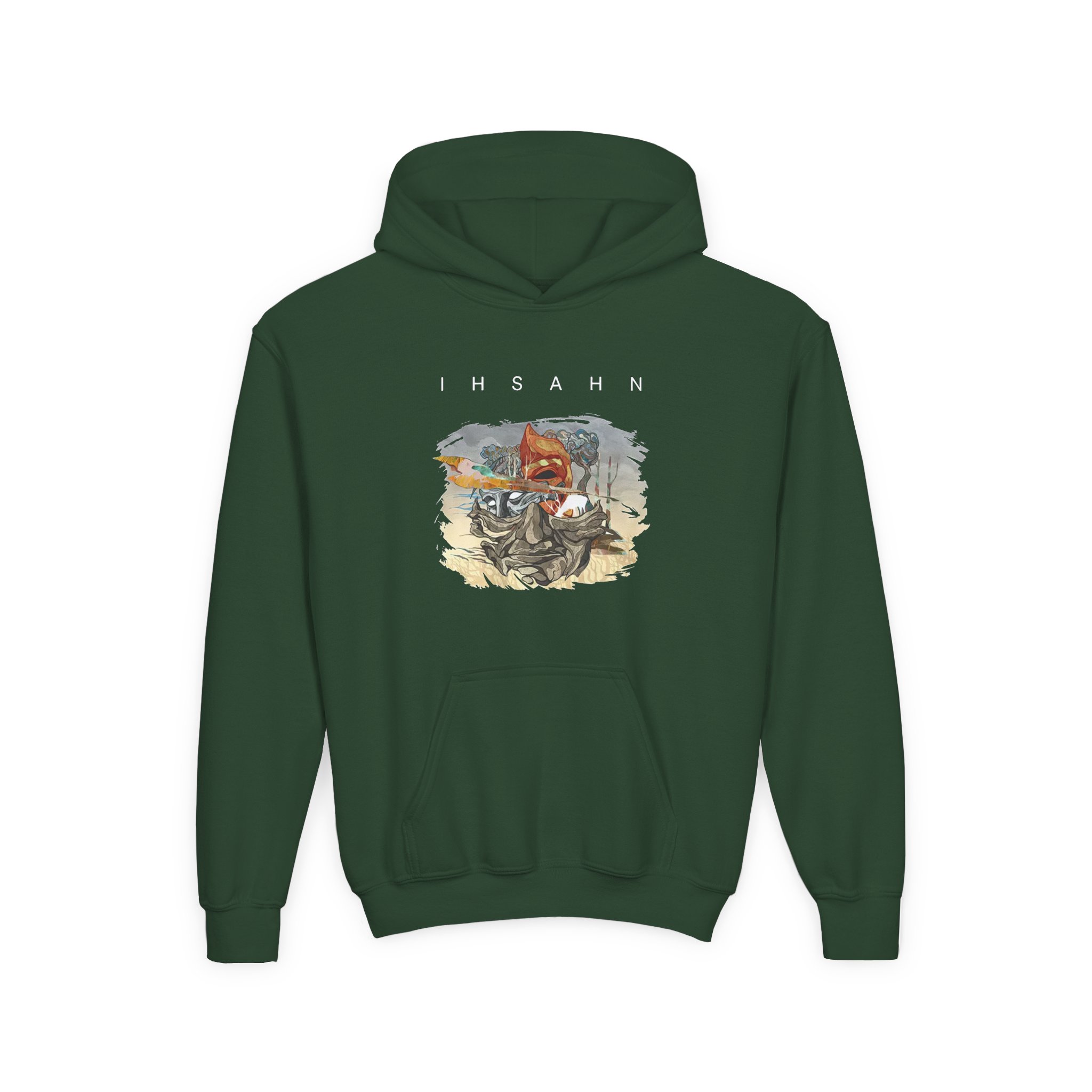 Youth Ihsahn Twice Born Heavy Blend Hooded Sweatshirt - Image 3