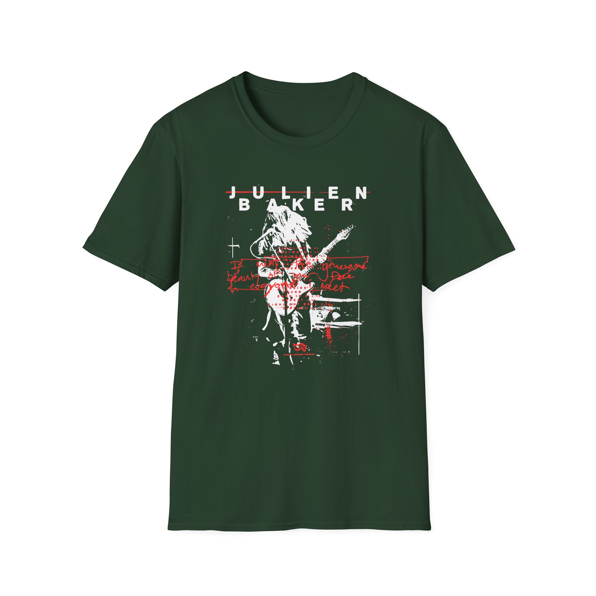 Julien Baker Live Flier Unisex Softstyle T-Shirt - Image 5