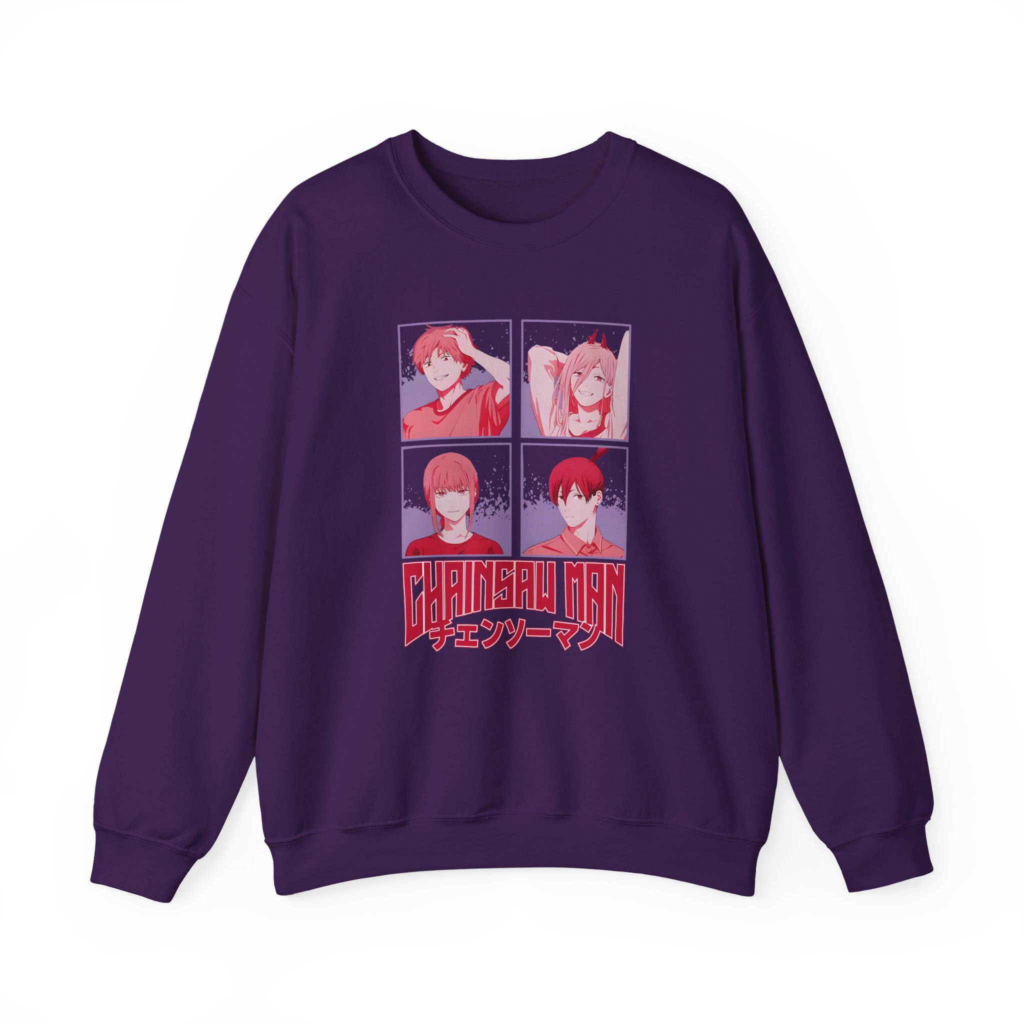 Chainsaw Man Tonal Group Unisex Heavy Blend™ Crewneck Sweatshirt - Image 11