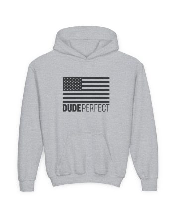 Dude Perfect Tonal Flag Youth Heavy Blend Hooded Sweatshirt