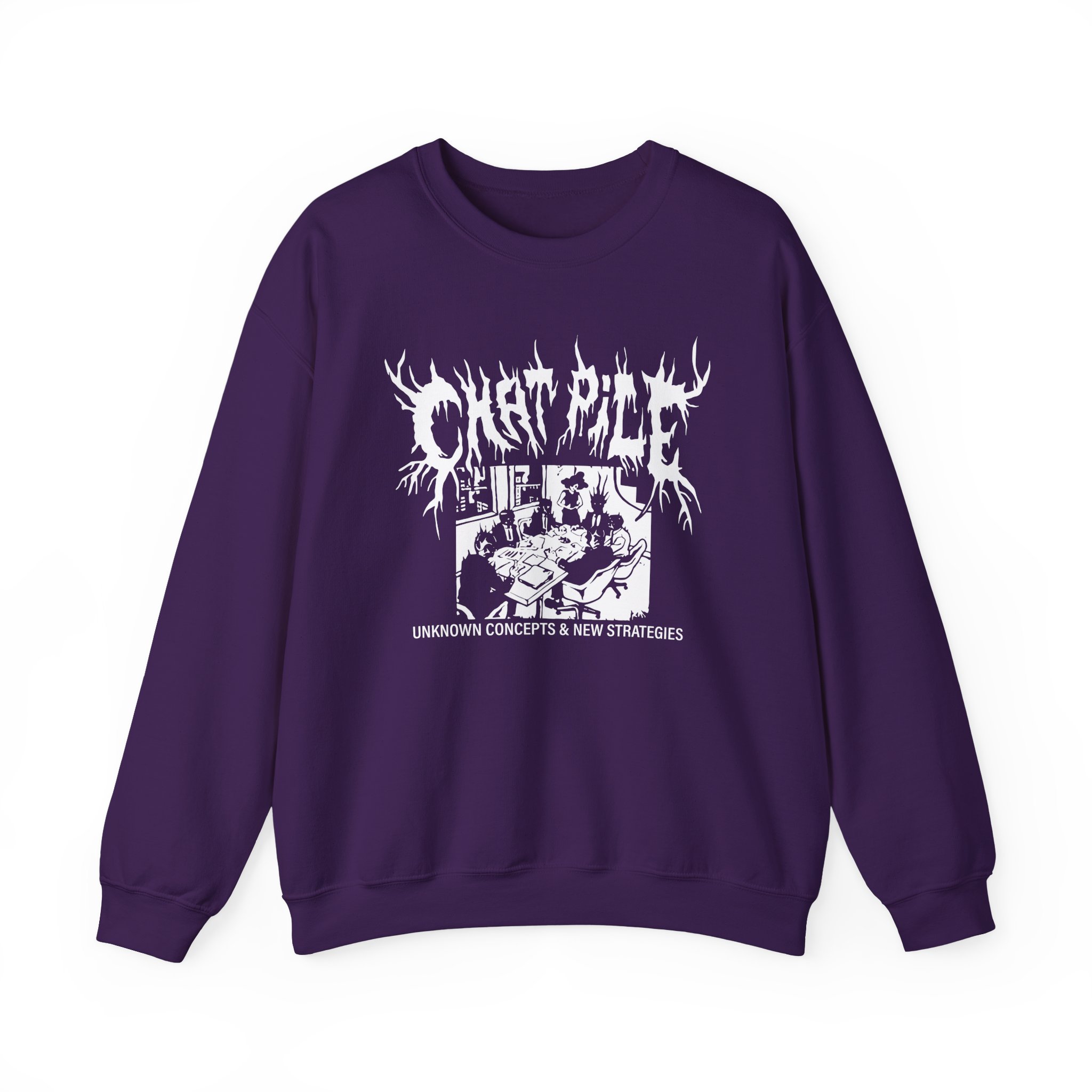 Chat Pile Show Poster Los Angeles Unisex Heavy Blend™ Crewneck Sweatshirt - Image 13