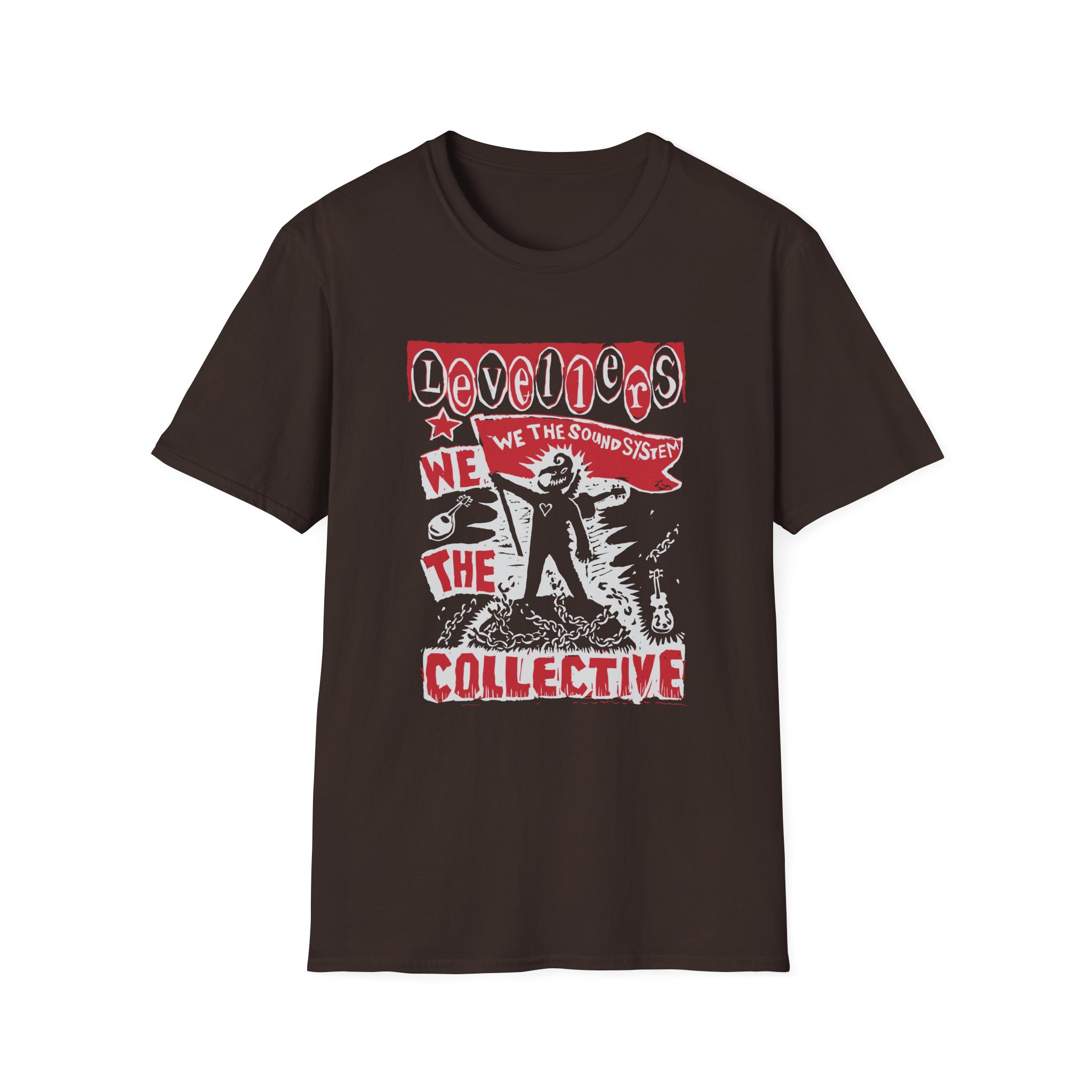 Levellers 2025 March We the Collective Tour Unisex Softstyle T-Shirt - Image 3
