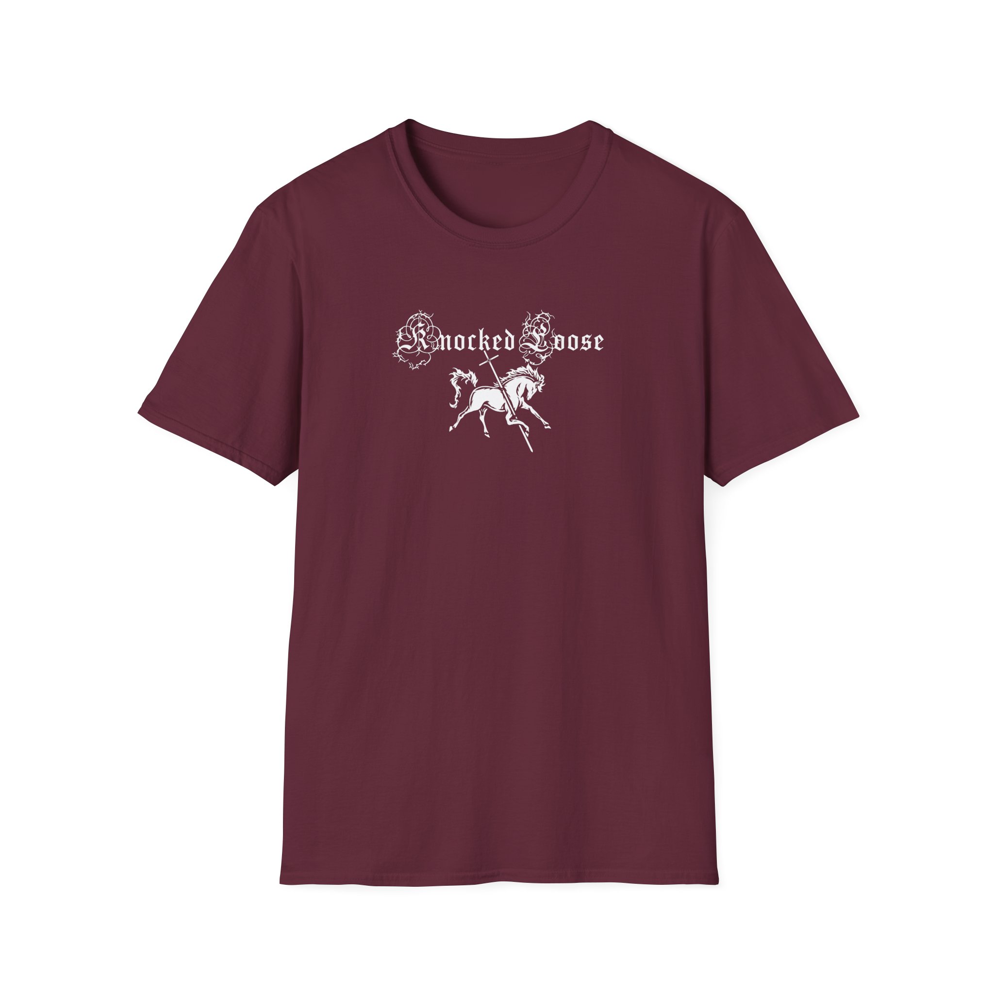 Knocked Loose Horse Cross Unisex Softstyle T-Shirt - Image 3