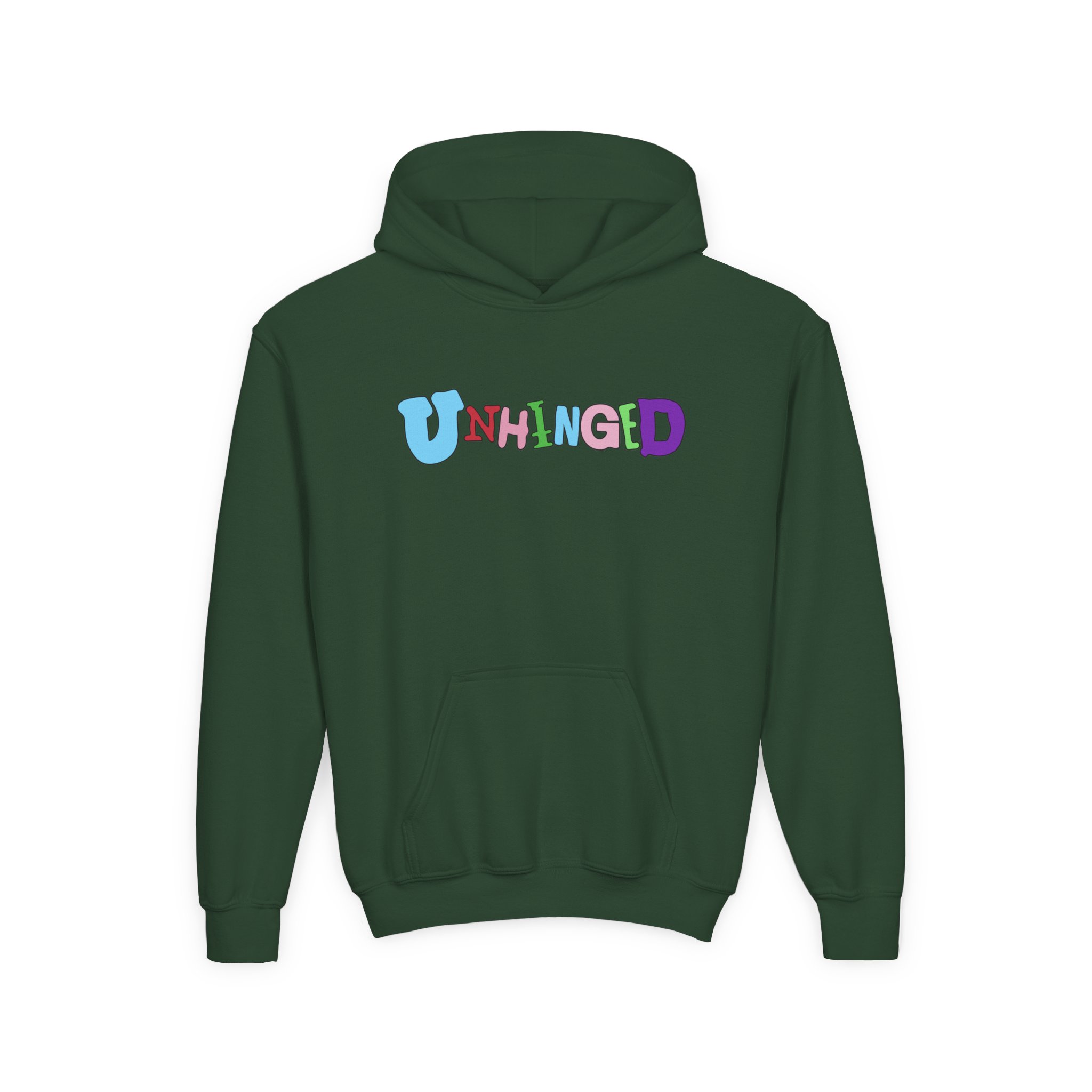 Garrett Watts Unhinged Youth Heavy Blend Hooded Sweatshirt - Image 11