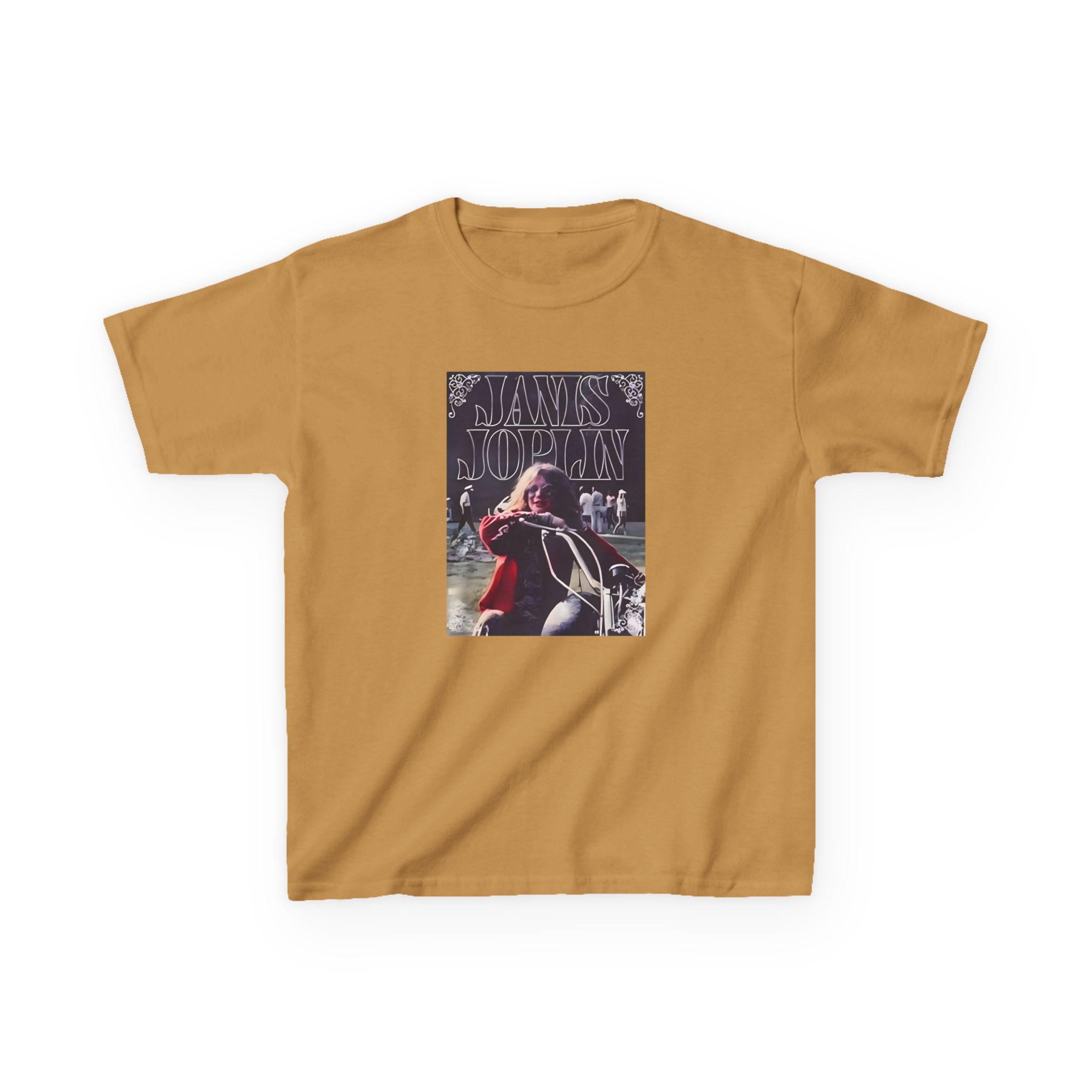 Janis Joplin Greatest Hits Motorcycle Cover Kids Heavy Cotton™ Tee - Image 11