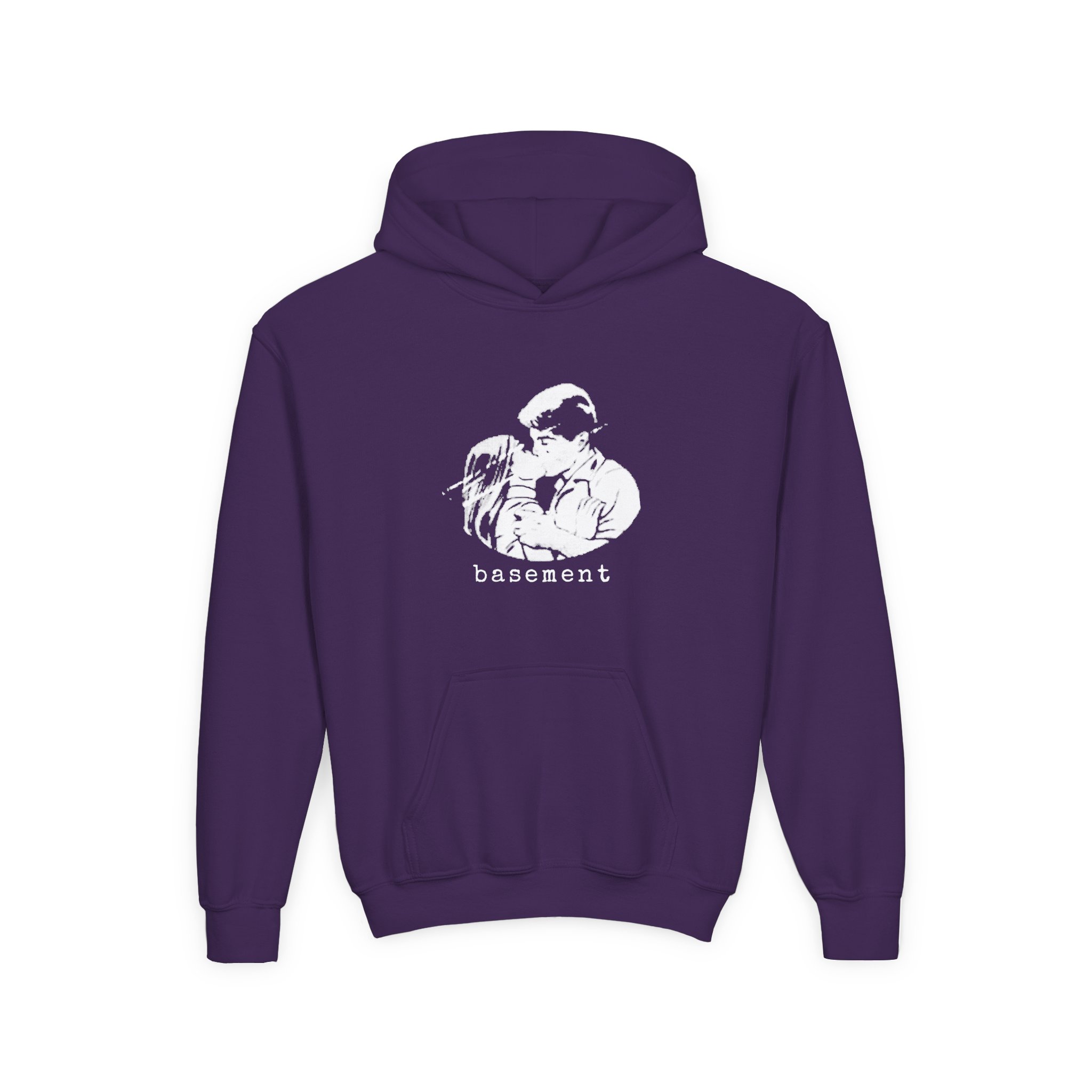 Cold Cuts Basement Couple Youth Heavy Blend Hooded Sweatshirt - Image 13