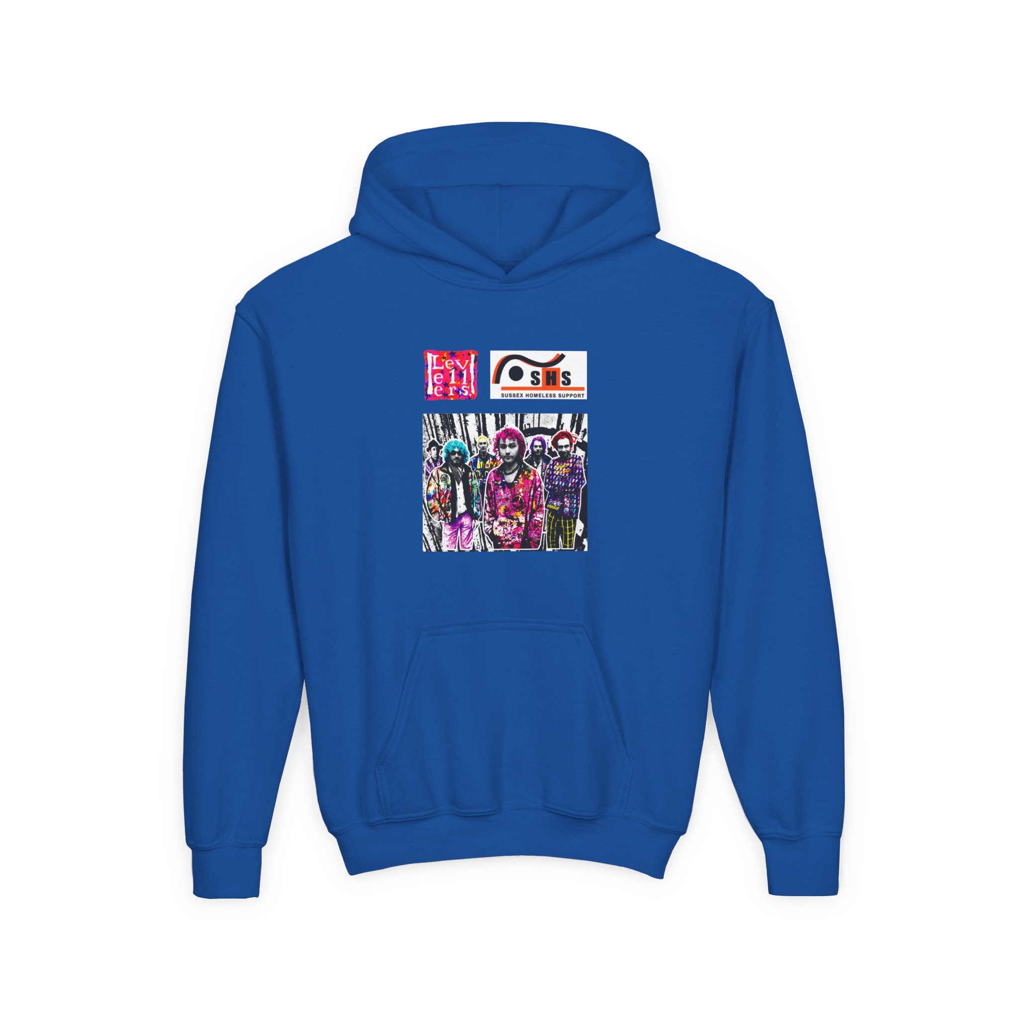 Levellers Postman Print Youth Heavy Blend Hooded Sweatshirt - Image 7
