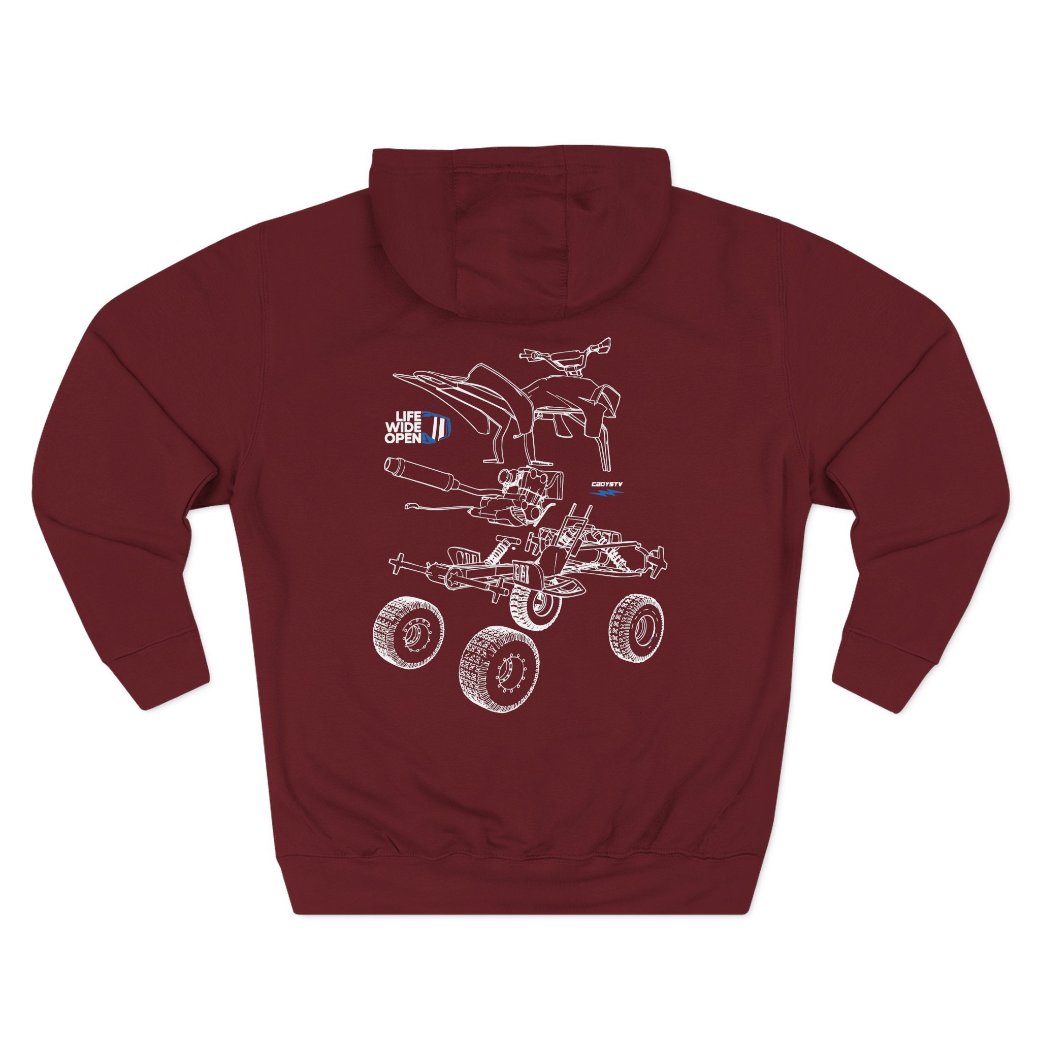 Cboystv Quad Blowup Three-Panel Fleece Hoodie - Image 14