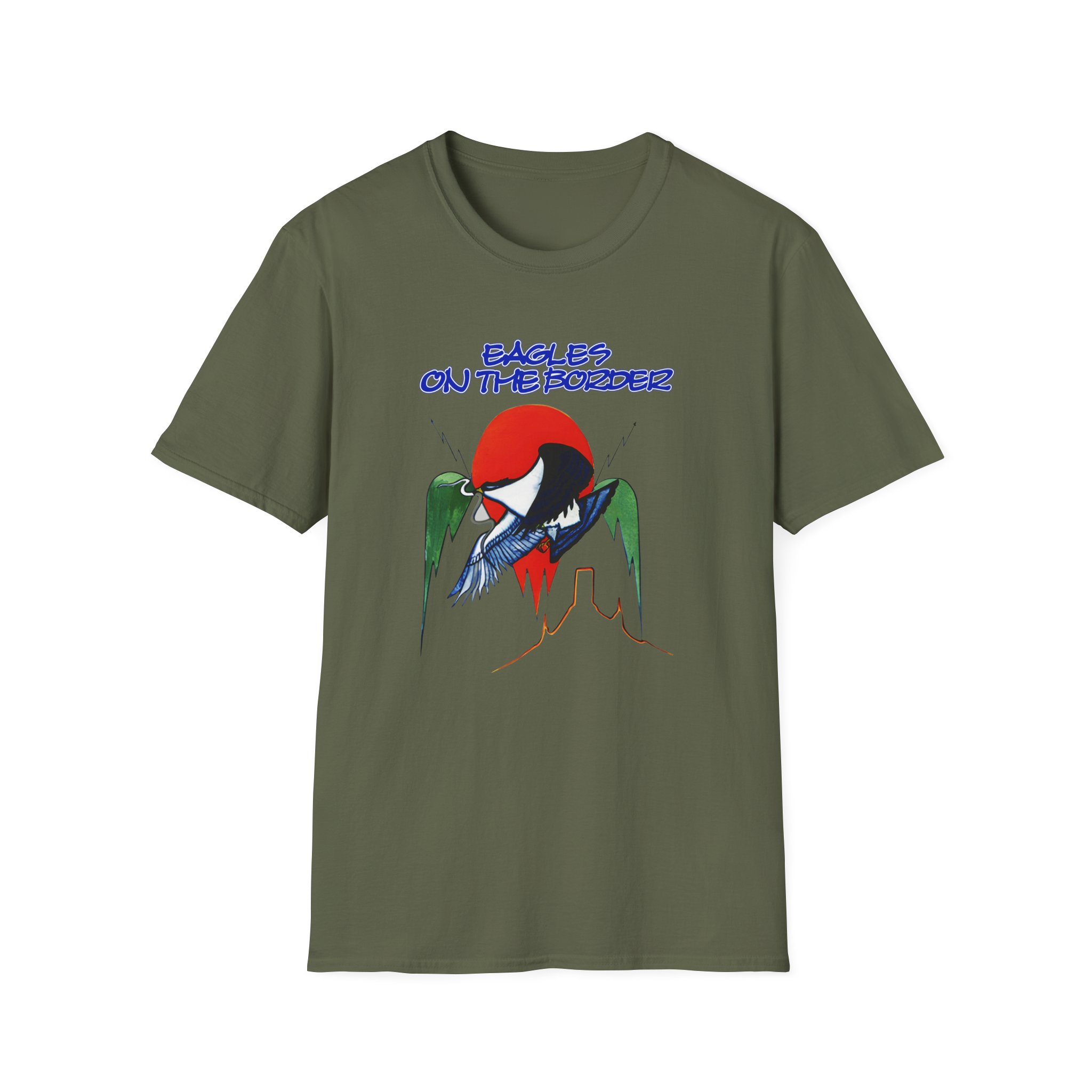 The Eagles on the Border Unisex Softstyle T-Shirt - Image 13