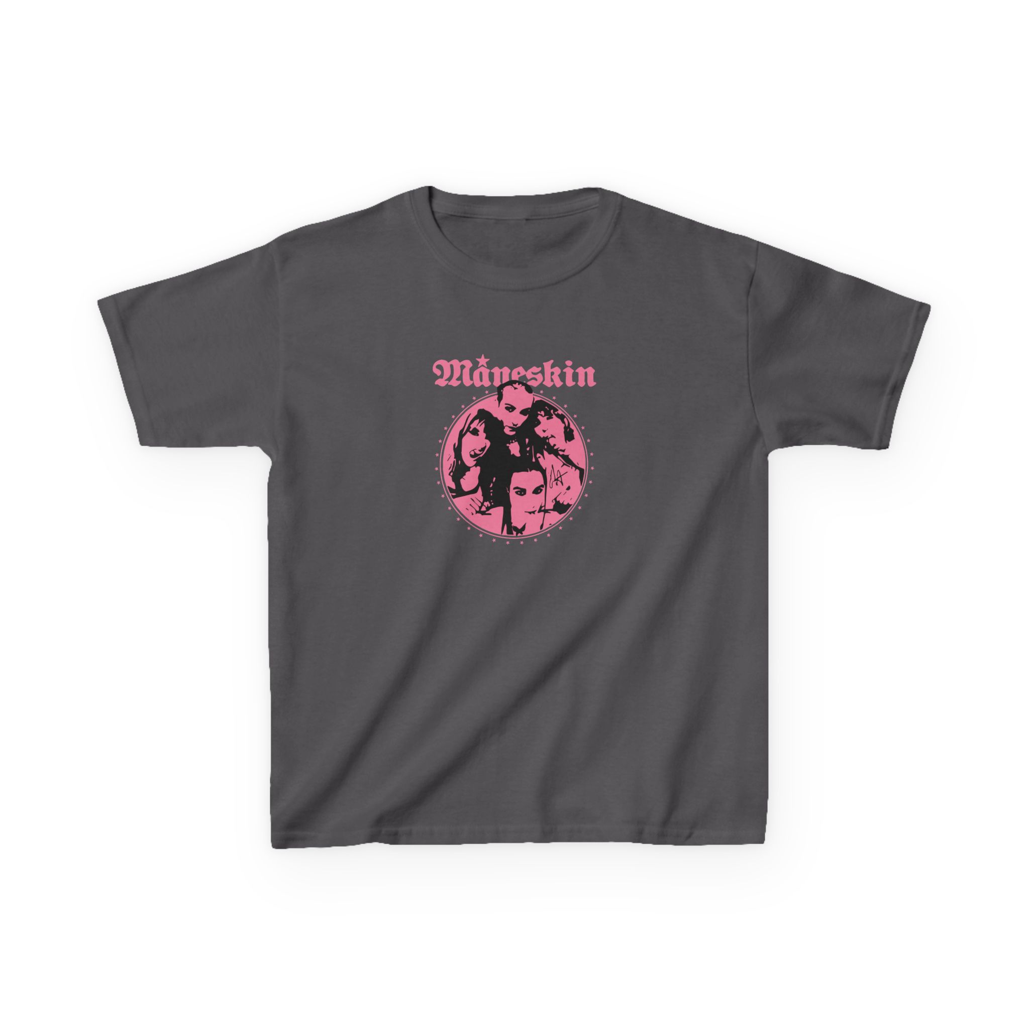 Kids Maneskin Pink Fisheye Band Heavy Cotton™ Tee - Image 7