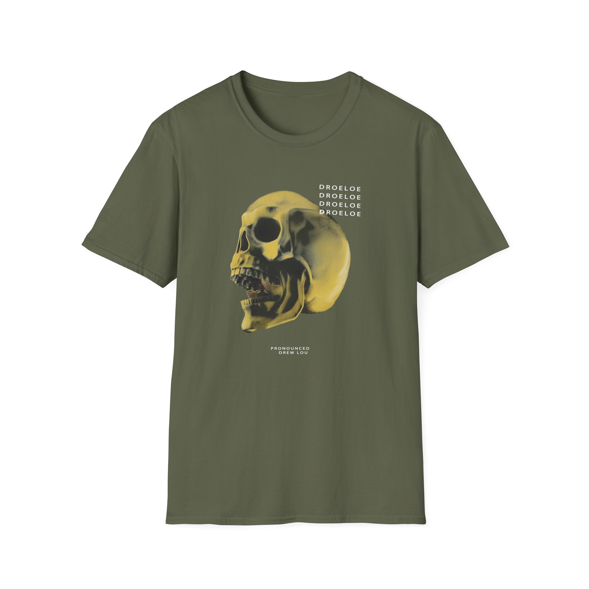 Deadbeats Gold Skull Unisex Softstyle T-Shirt - Image 5