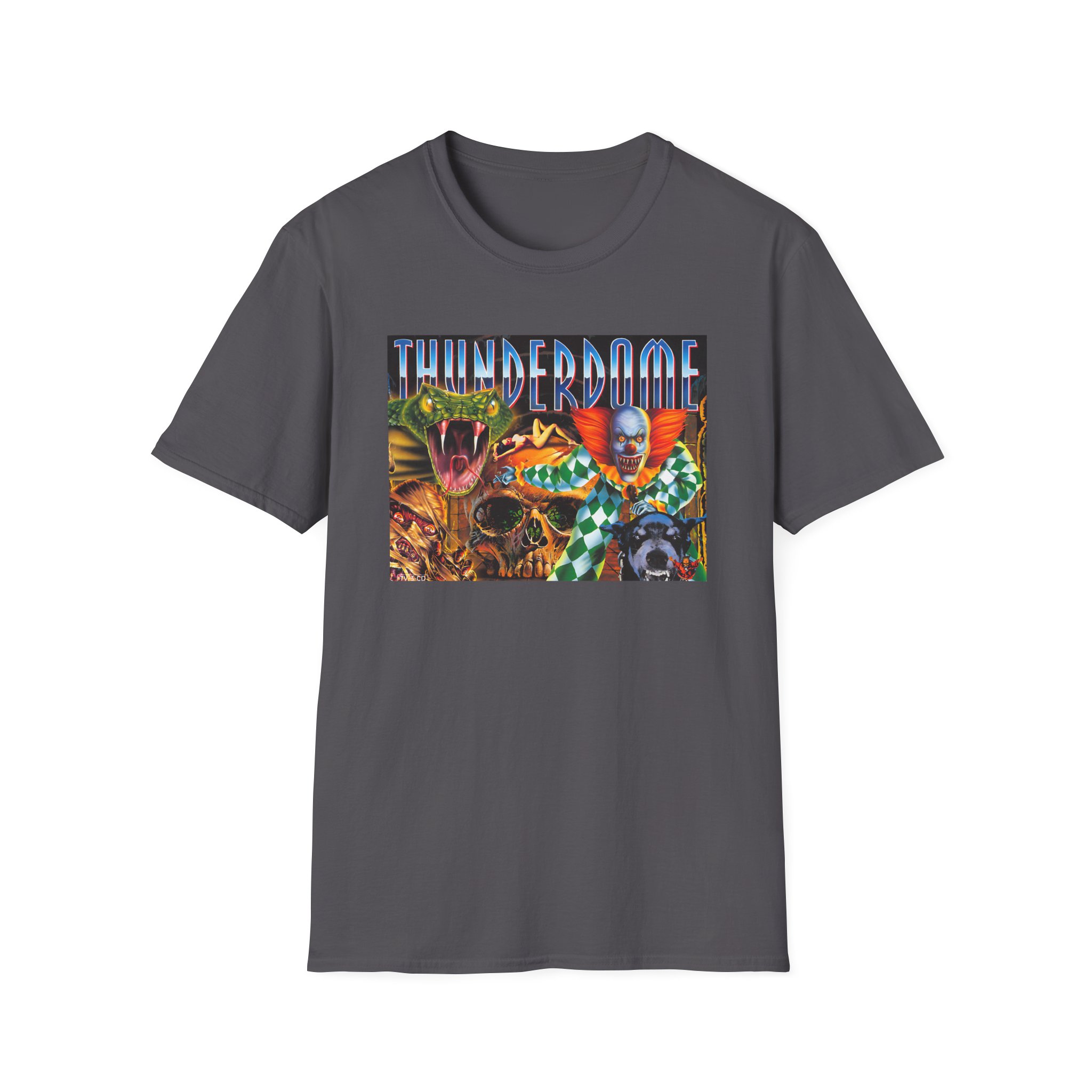 Thunderdome Hardcore Will Never Die Unisex Softstyle T-Shirt - Image 11