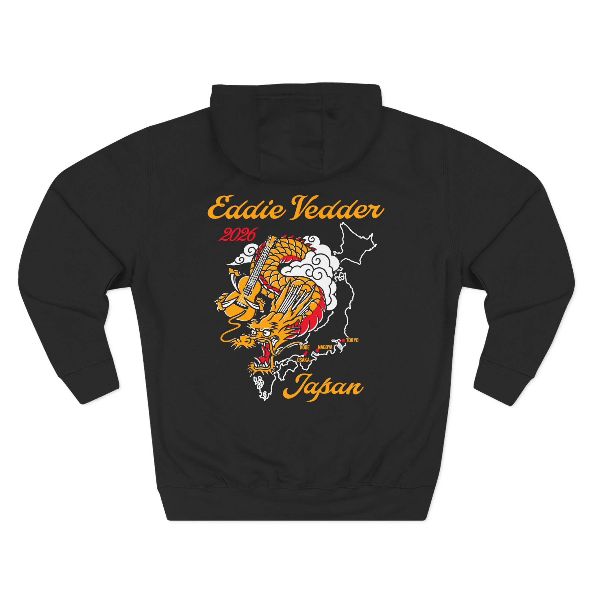 Eddie Vedder 2026 Tokyo Japan Three-Panel Fleece Hoodie - Image 4