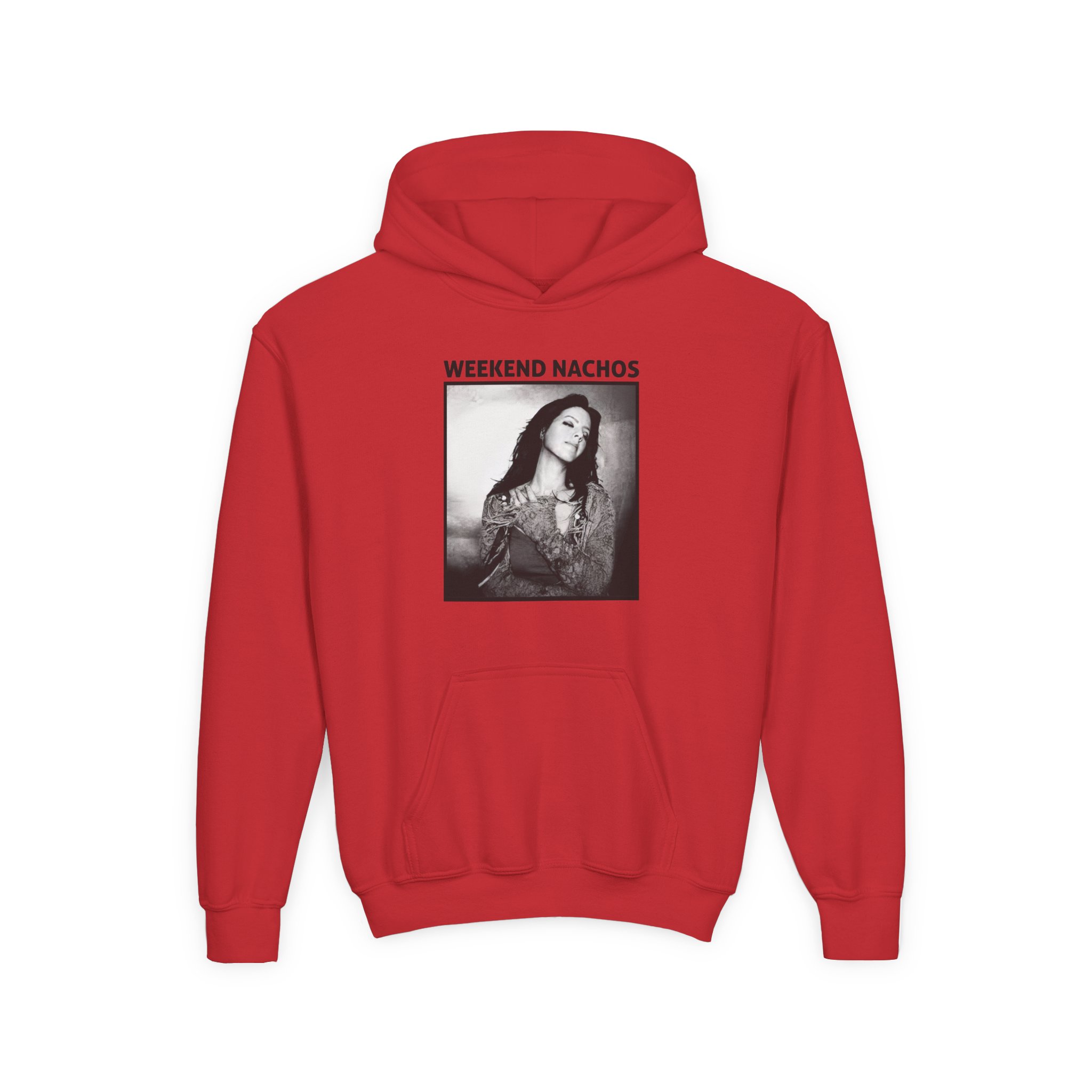 Youth Weekend Nachos Sarah Heavy Blend Hooded Sweatshirt - Image 15