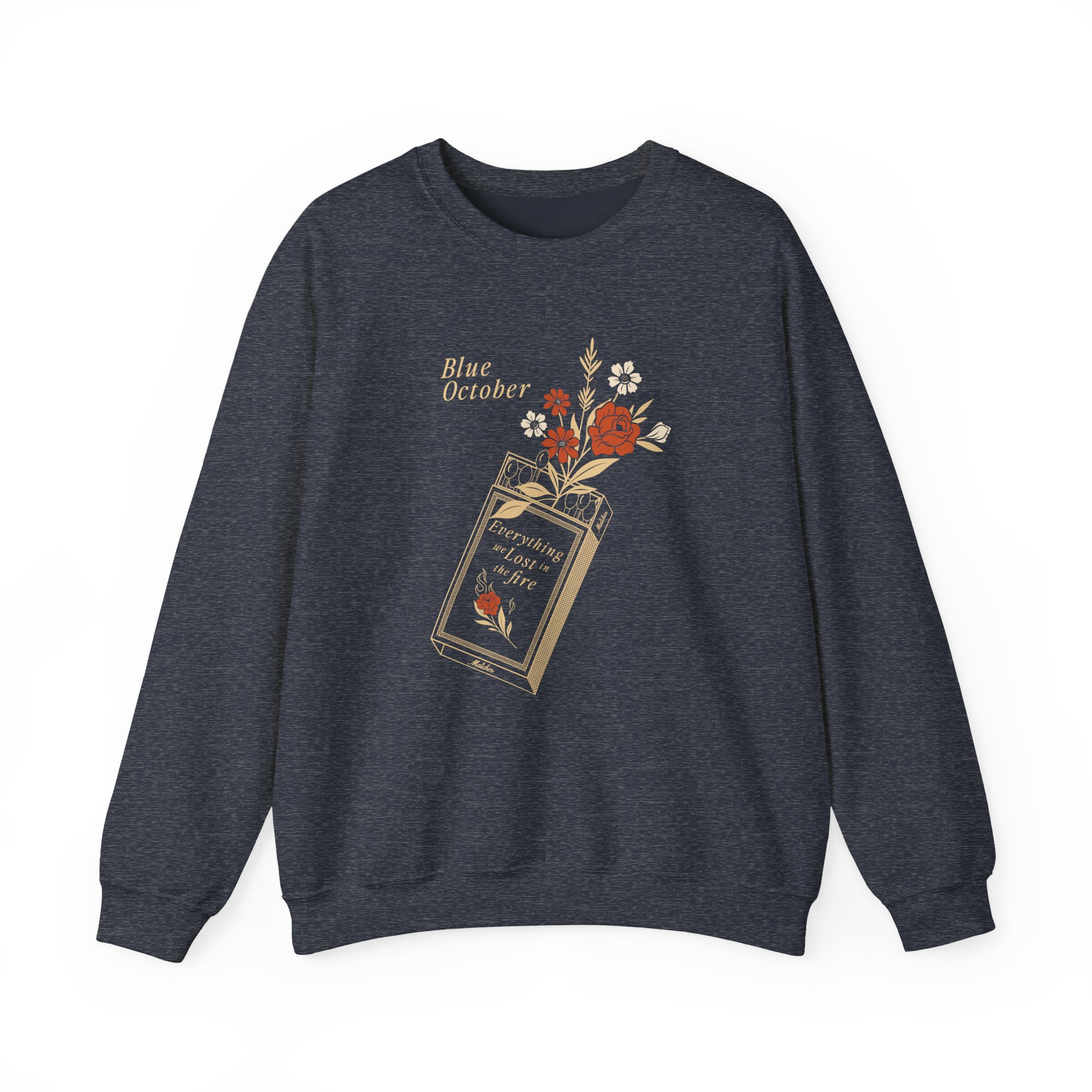 Blue October Everything We Lost in the Fire Unisex Heavy Blend™ Crewneck Sweatshirt - Image 7
