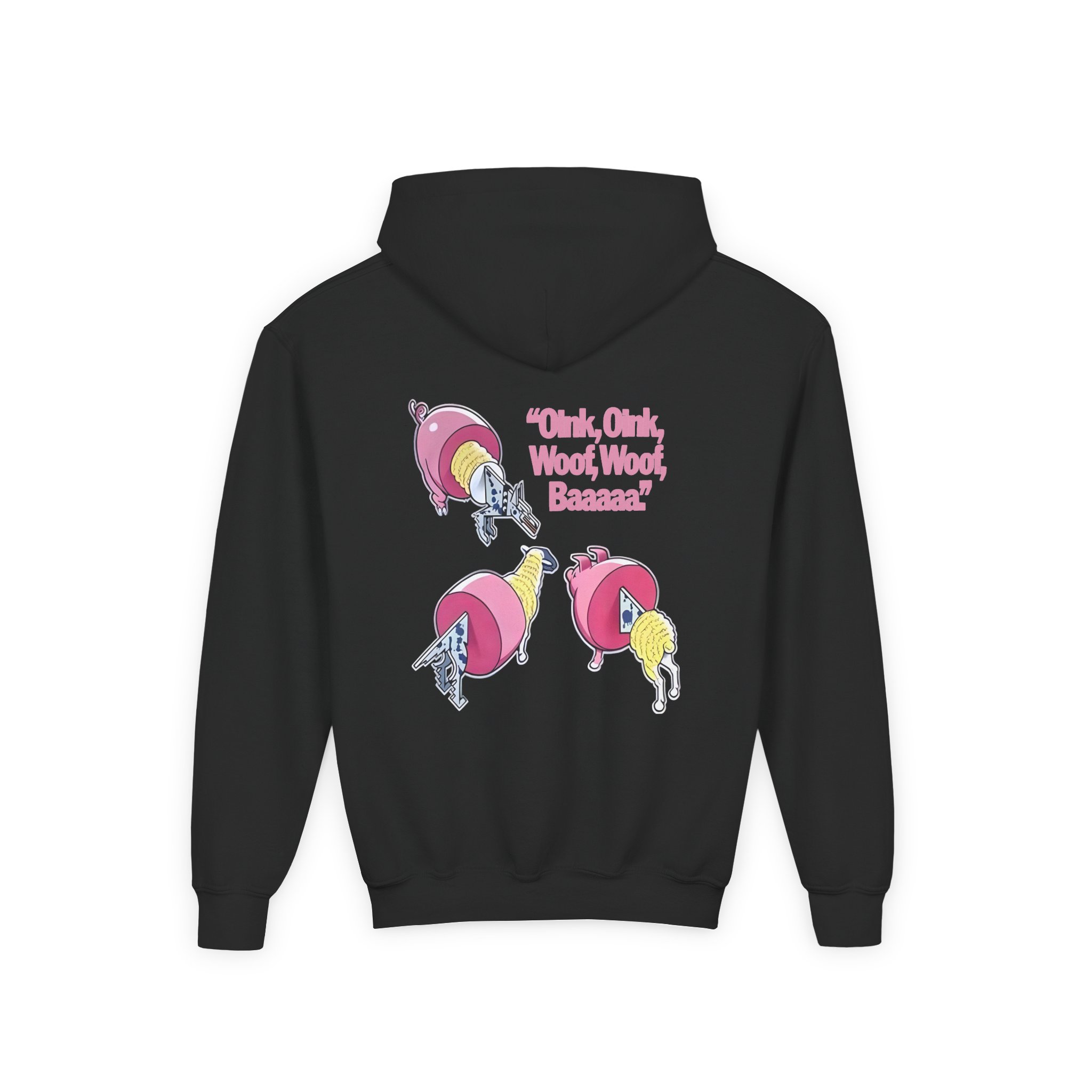 Pink Floyd Animals Oink Oink Youth Heavy Blend Hooded Sweatshirt - Image 2