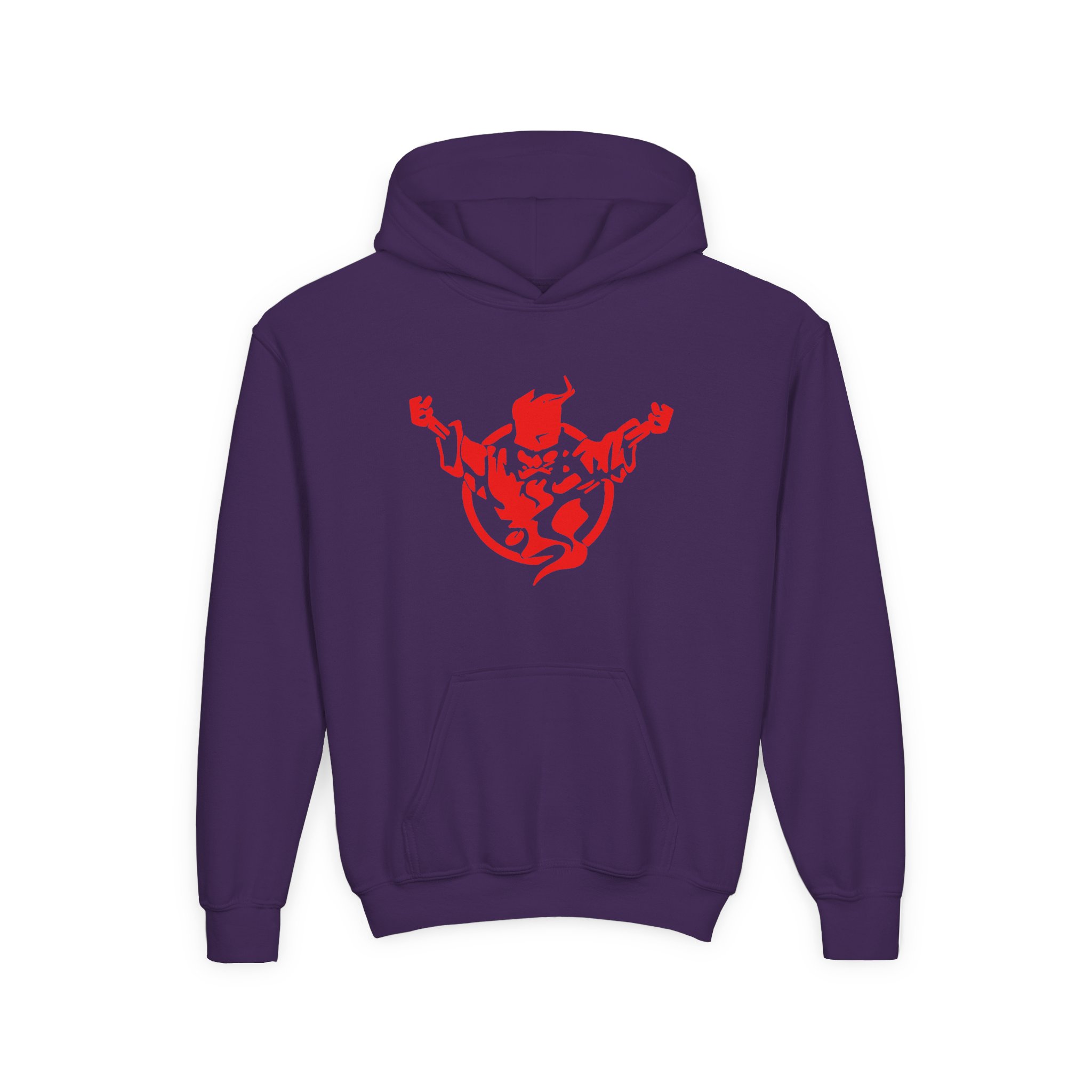 Thunderdome Logo Youth Heavy Blend Hooded Sweatshirt - Image 9