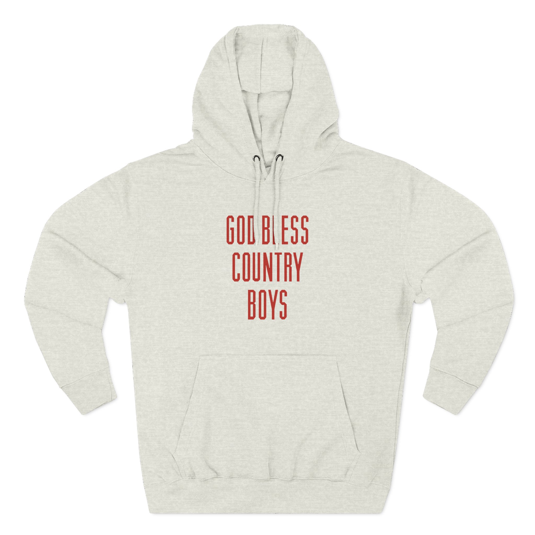Hd God Bless Country Boys Three-Panel Fleece Hoodie - Image 7