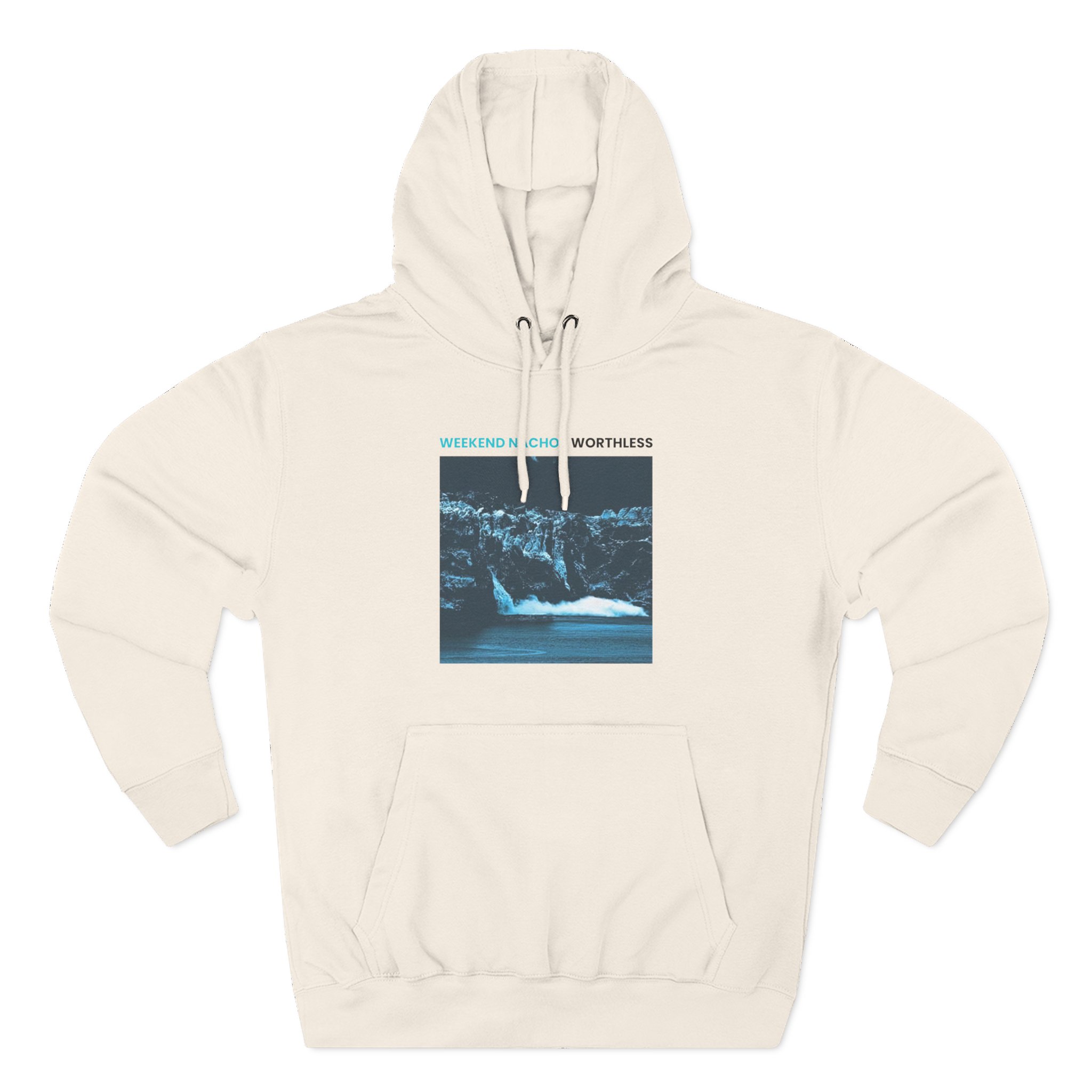 Weekend Nachos Worthless Three-Panel Fleece Hoodie - Image 5