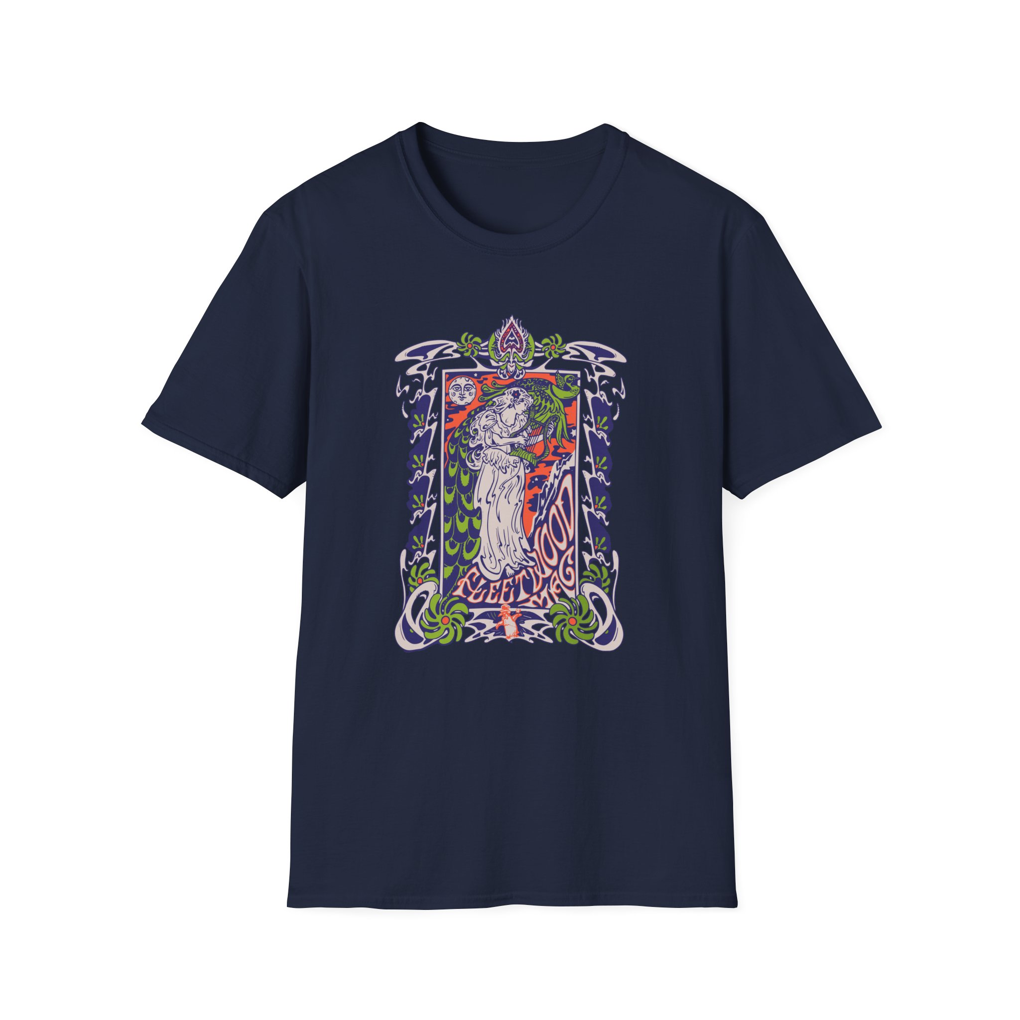 Fleetwood Mac Lady Lyre Unisex Softstyle T-Shirt - Image 15