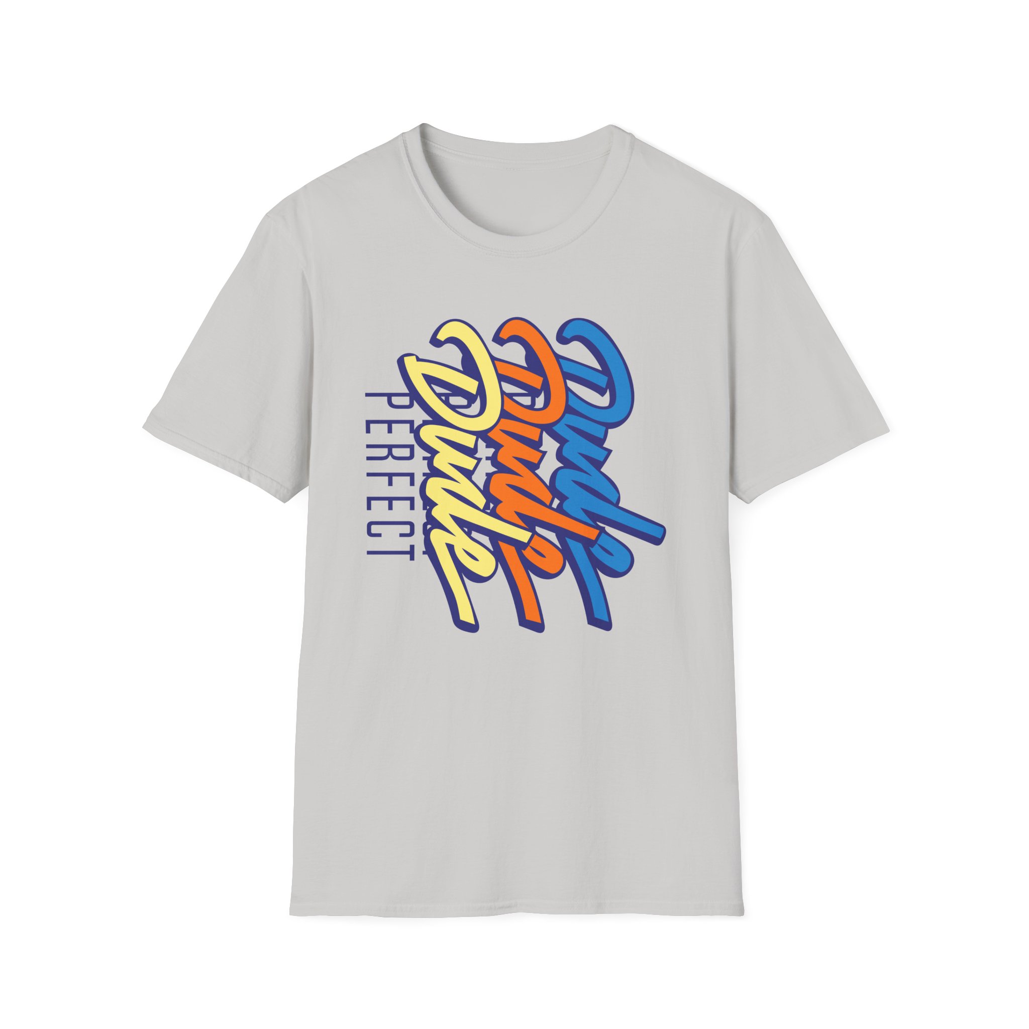 Dude Perfect Stacked Script Unisex Softstyle T-Shirt - Image 7
