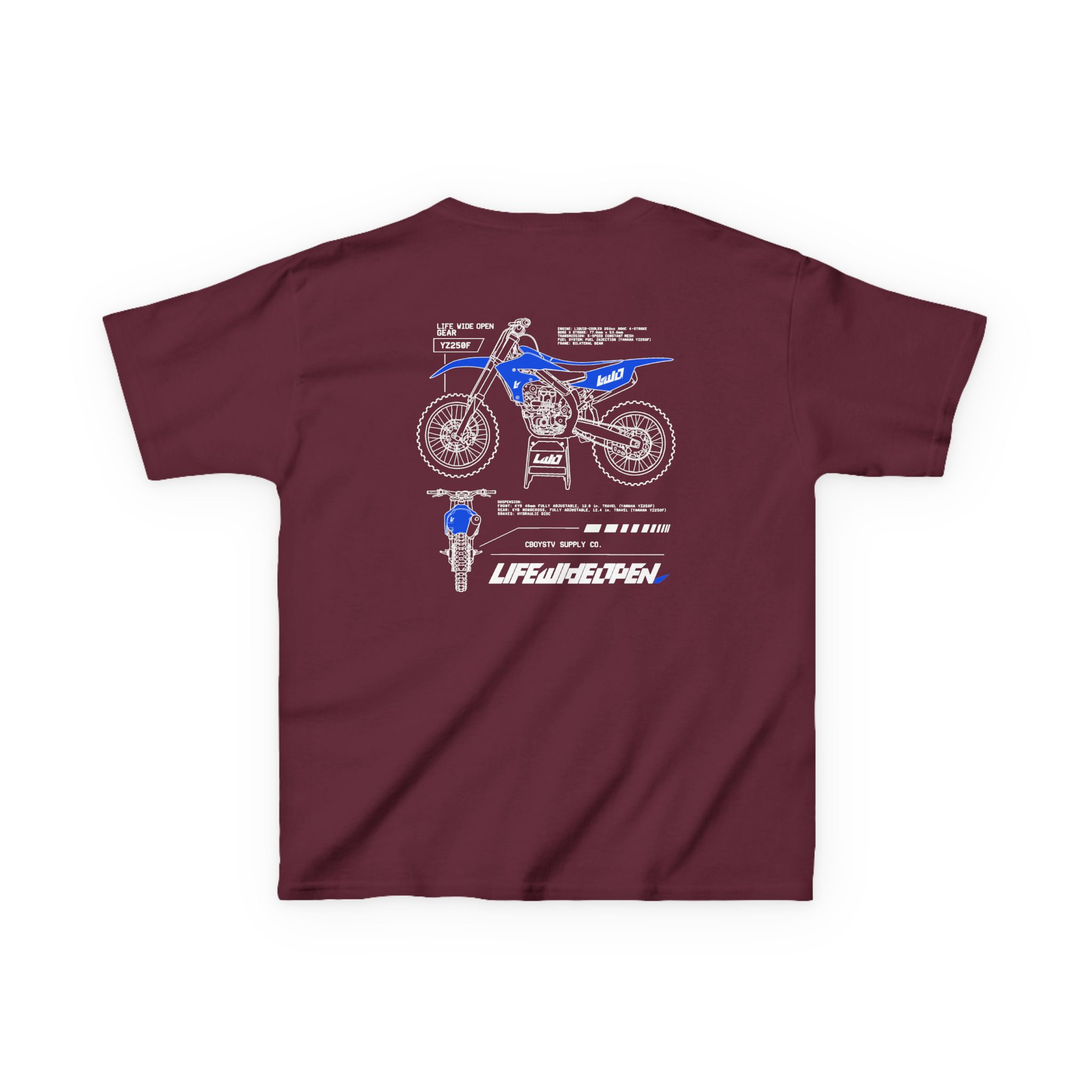 Kids Cboystv Yamaha Spec Heavy Cotton™ Tee - Image 8