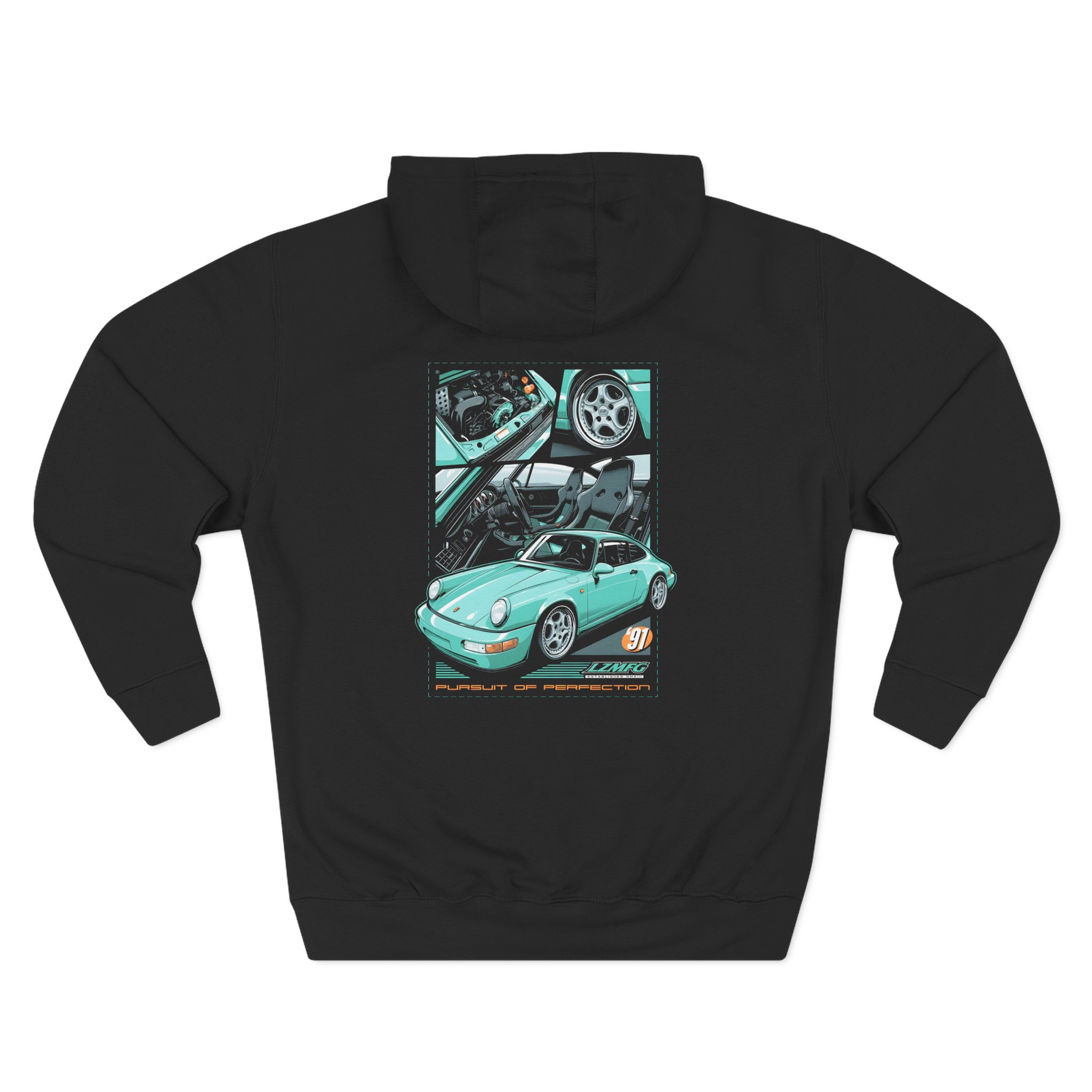 Adam LZ 964 Three-Panel Fleece Hoodie - Image 2