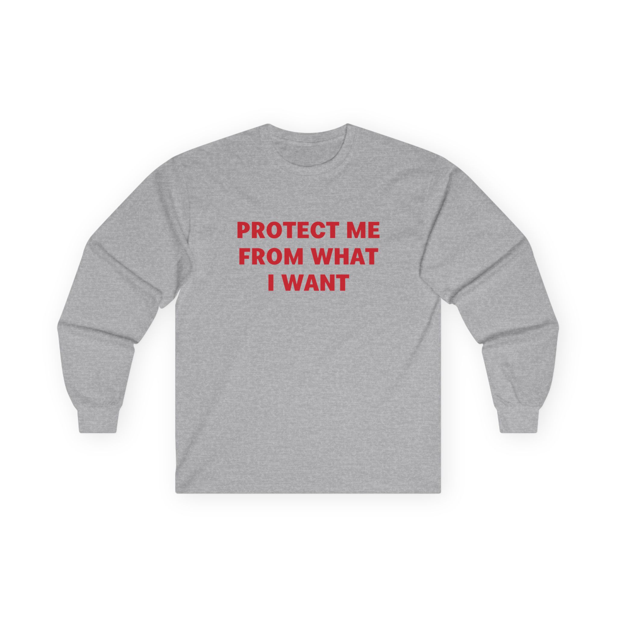 Jenny Holzer Protect Me From What I Want Unisex Ultra Cotton Long Sleeve Tee - Image 5