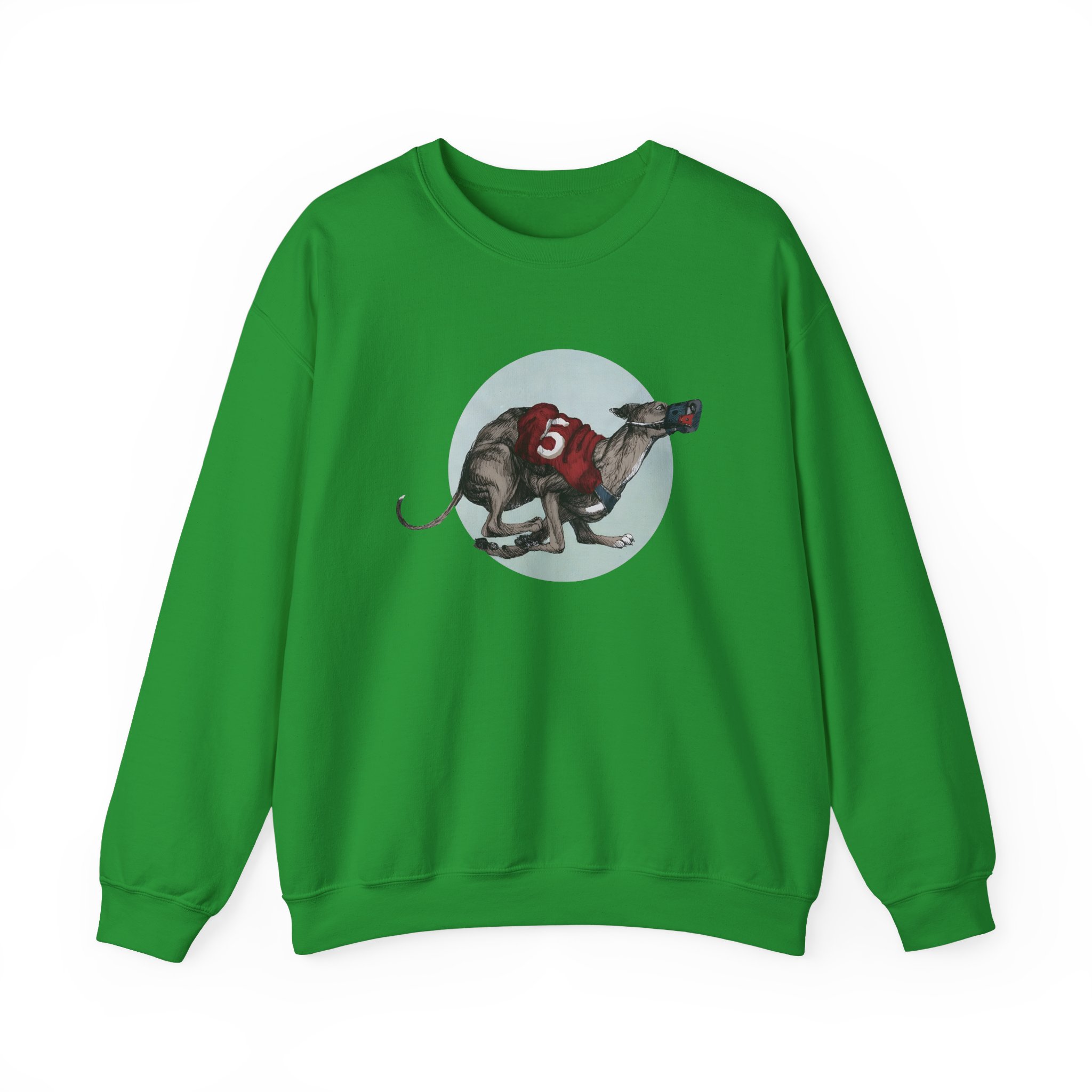 Greyhound Heather Smoke Unisex Heavy Blend™ Crewneck Sweatshirt - Image 3