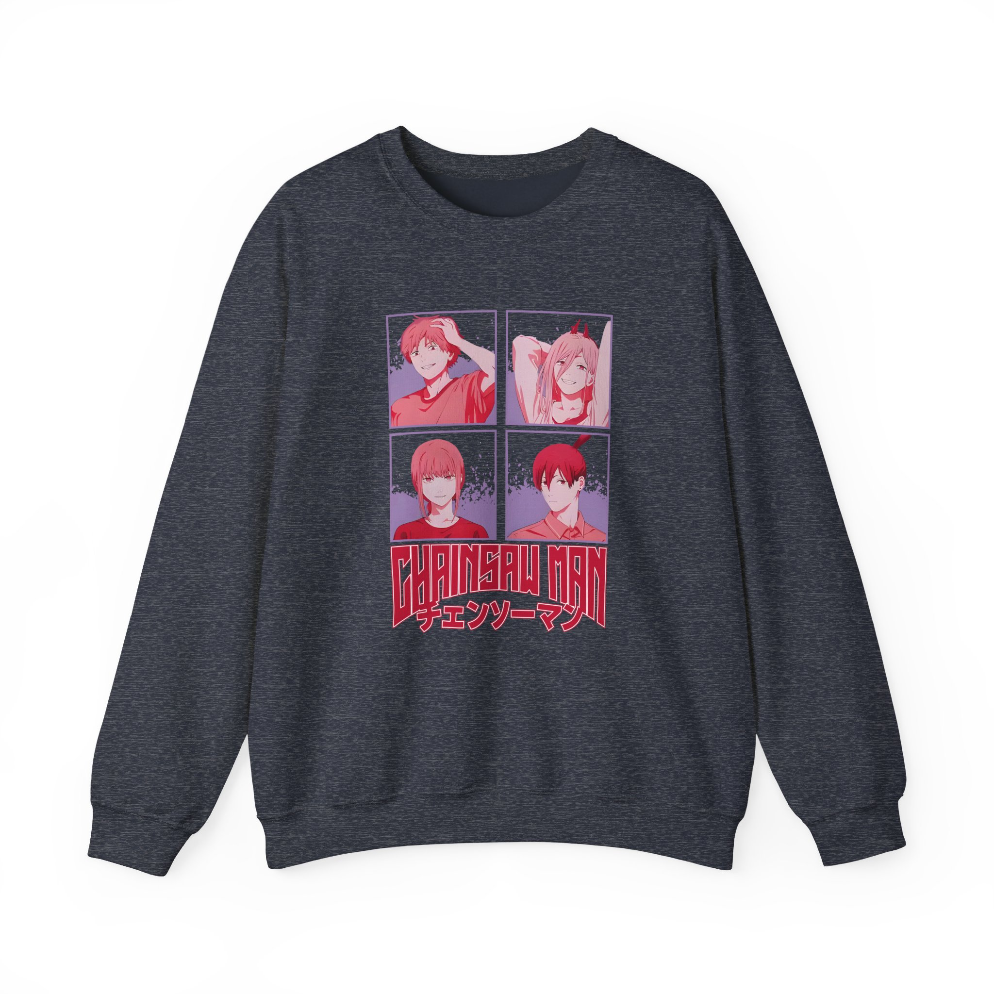 Chainsaw Man Tonal Group Unisex Heavy Blend™ Crewneck Sweatshirt - Image 7