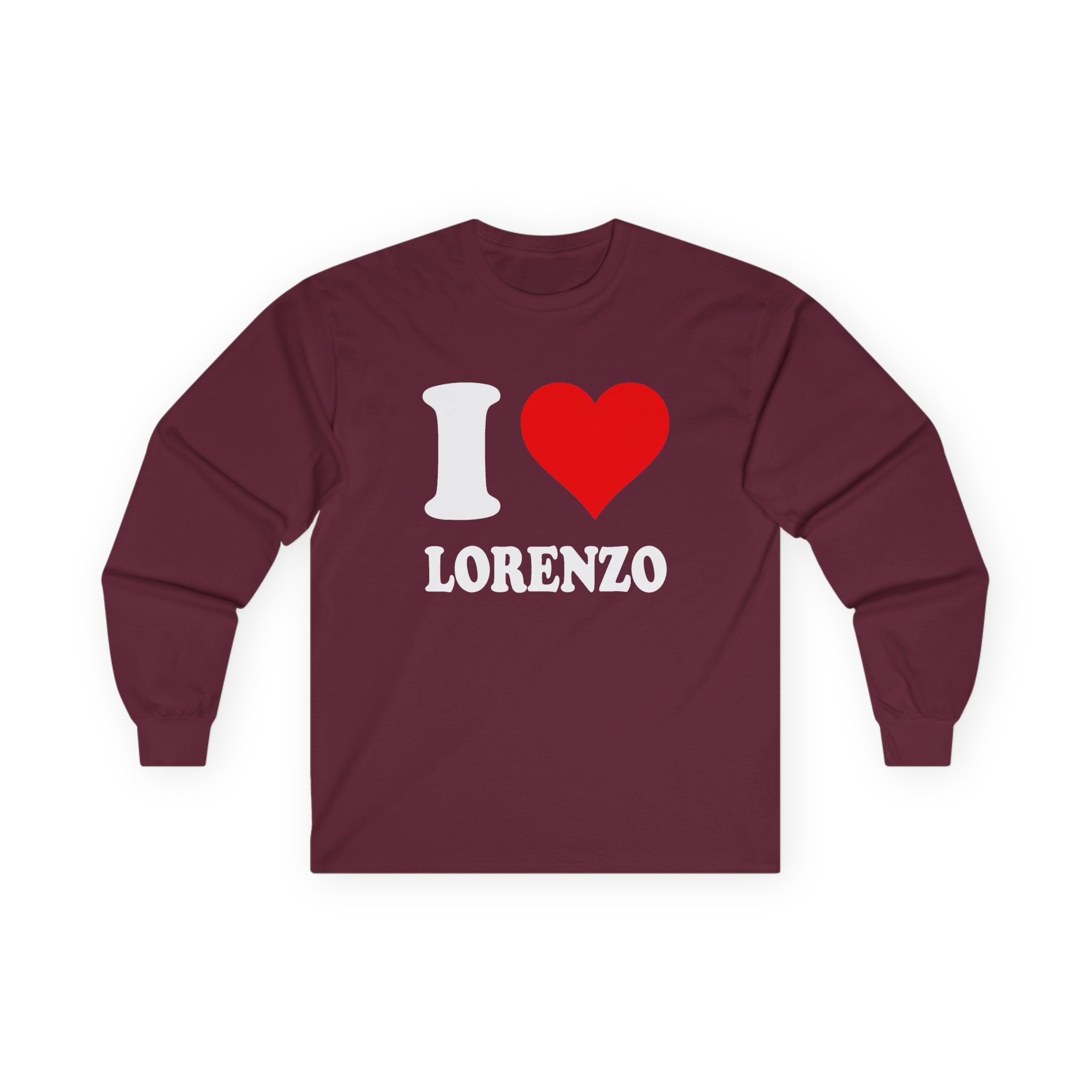 Chris Lorenzo I Love Unisex Ultra Cotton Long Sleeve Tee - Image 3