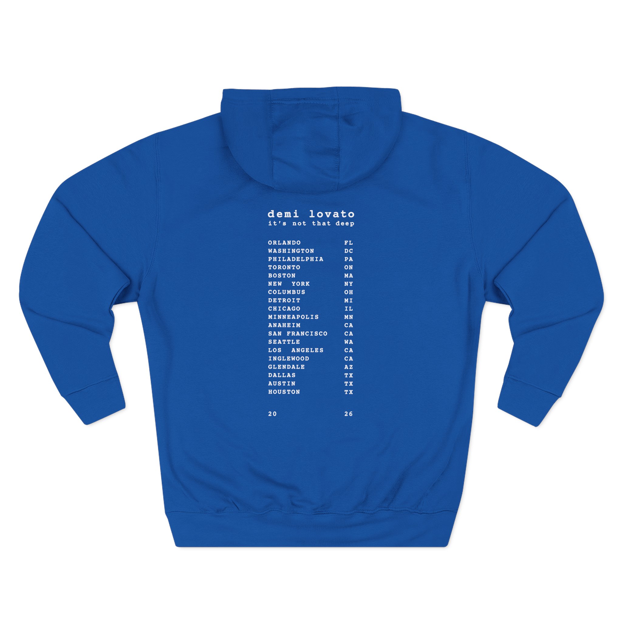 D L It’s Not That Deep Tour Three-panel Fleece Hoodie - Image 8